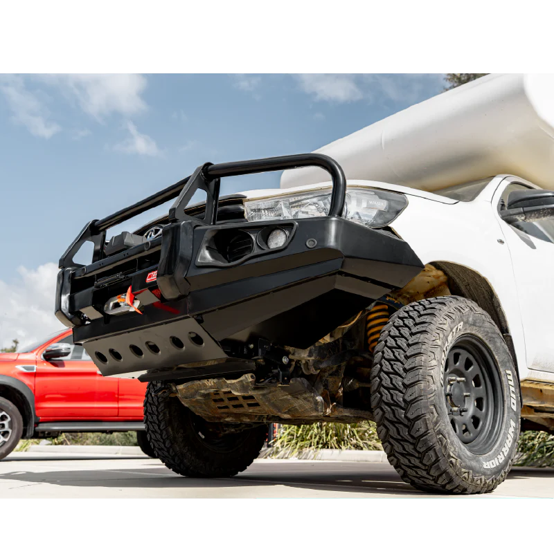 Hilux N80 2016-2025 Narrow 707-02 Falcon Bull Bar Black A-Frame Package (No Foglight) - SKU MCC-01017-702NUP - Image 5