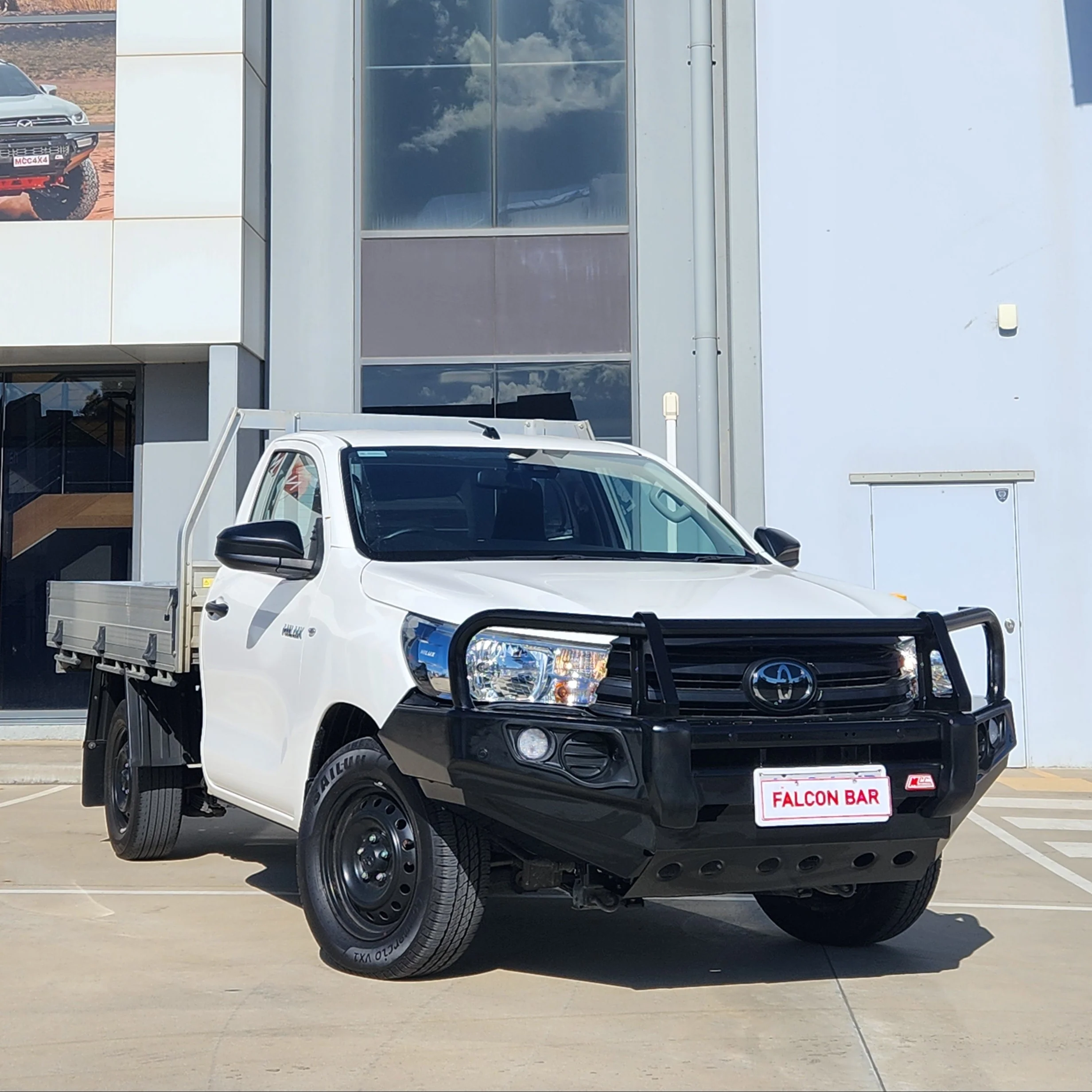 Hilux N80 2016-2025 Narrow 707-02 Falcon Bull Bar Black A-Frame Package (No Foglight) - SKU MCC-01017-702NUP - Image 7