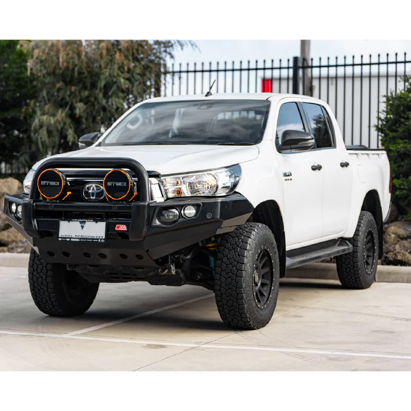 Hilux N80 2016-2020 707-01 Falcon Bull Bar Single Black Loop Package (No Foglight) - SKU MCC-01017-701SBL - Image 2