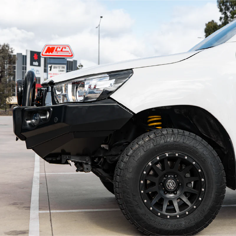 Hilux N80 2016-2020 707-01 Falcon Bull Bar Single Black Loop Package (LED Foglight) - SKU MCC-01017-701SBLFOG - Image 5