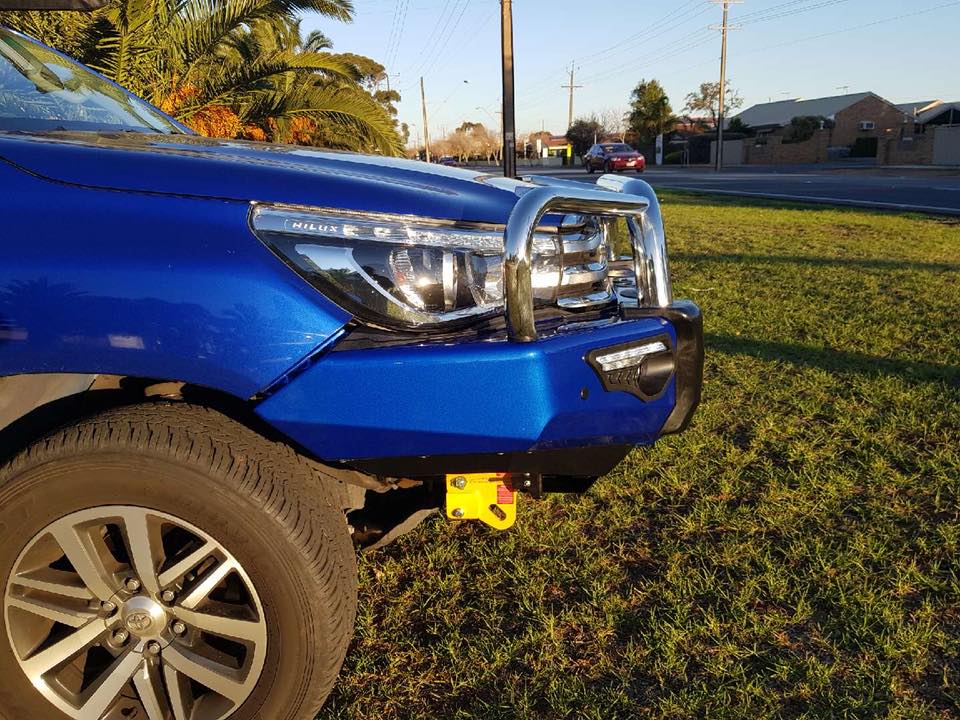 Hilux N80 2016-2020 808-01 Phoenix Bull Bar Single Stainless Loop Package - SKU MCC-01017-801SSL - Image 3