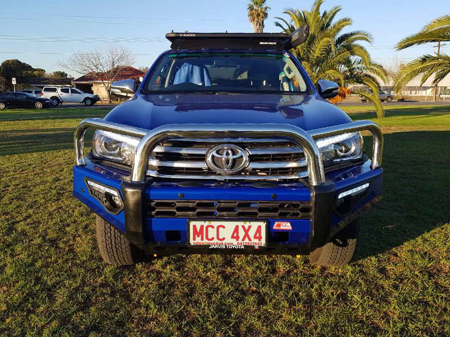 Hilux N80 2016-2020 808-01 Phoenix Bull Bar Single Stainless Loop Package - SKU MCC-01017-801SSL - Image 4