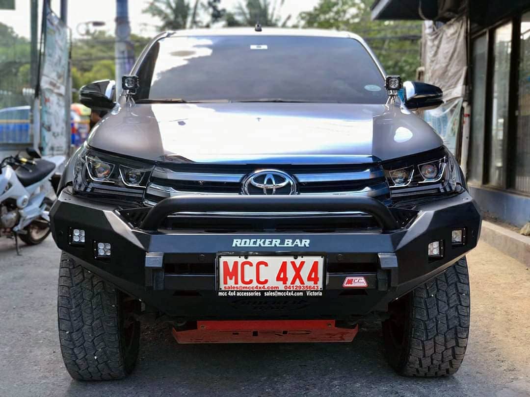 Hilux N80 2016-2020 078-01SQL Rocker Bull Bar Single Low Loop Package - SKU MCC-01017-7801SQL - Image 2