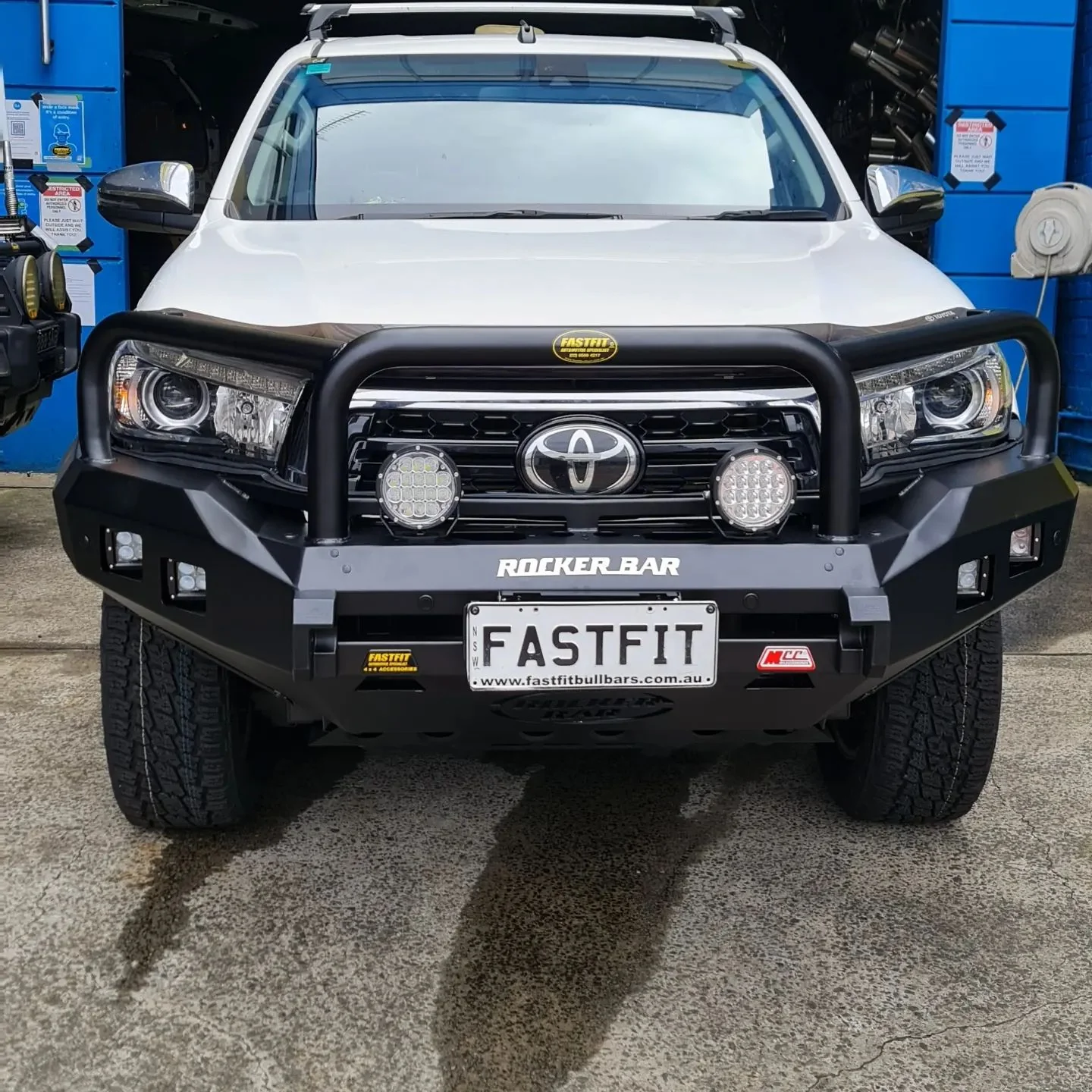 Hilux N80 2016-2020 078-02SQ Rocker Bull Bar Triple Loops Package - SKU MCC-01017-7802SQ - Image 3