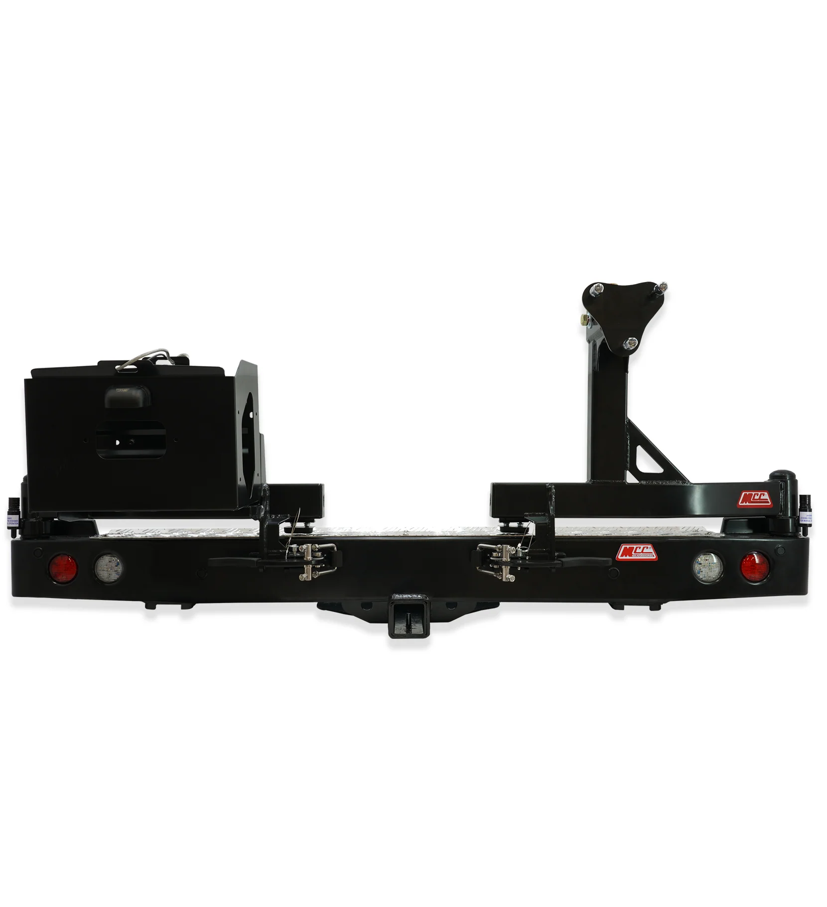 Hilux N80 2016-2026 022-02 Rear Wheel Carrier Single Jerry Can Holder Package (Non Radar Compatible)- SKU MCC-01017-202PK2