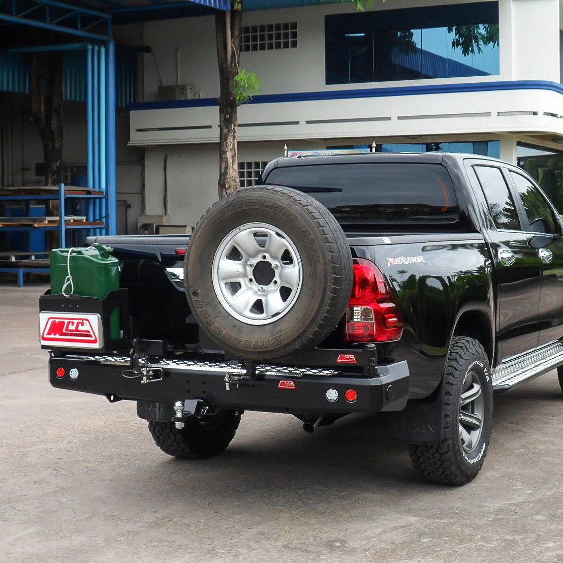 Hilux N80 2016-2026 022-02 Rear Wheel Carrier Single Jerry Can Holder Package (Non Radar Compatible)- SKU MCC-01017-202PK2 - Image 4