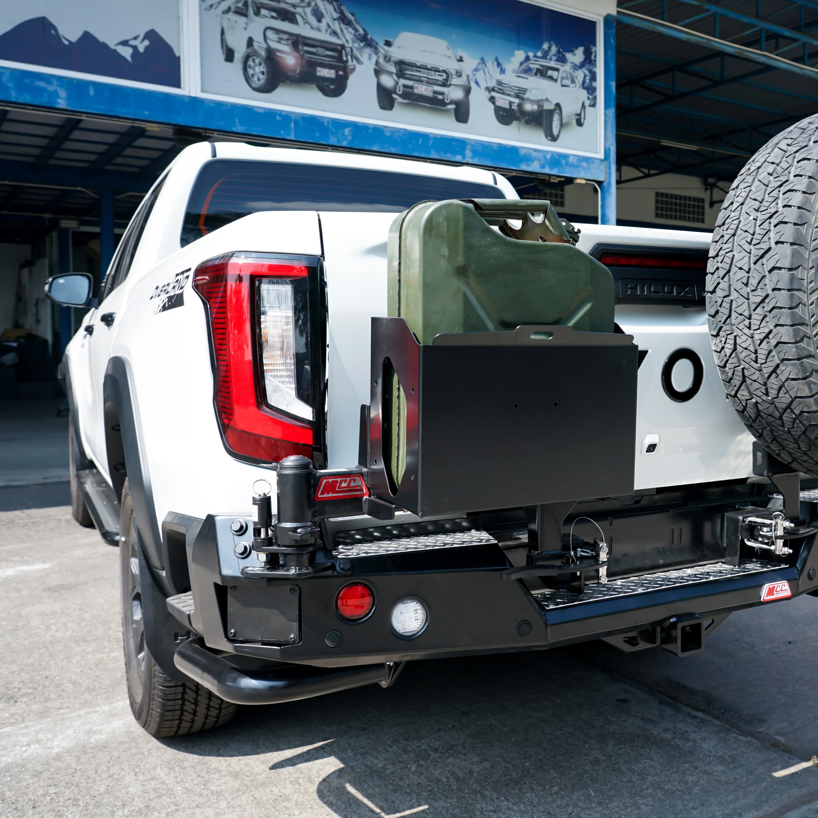 Hilux 2026-On (9th Gen) 022-02 Rear Wheel Carrier Single Jerry Can Holder Package - Image 6