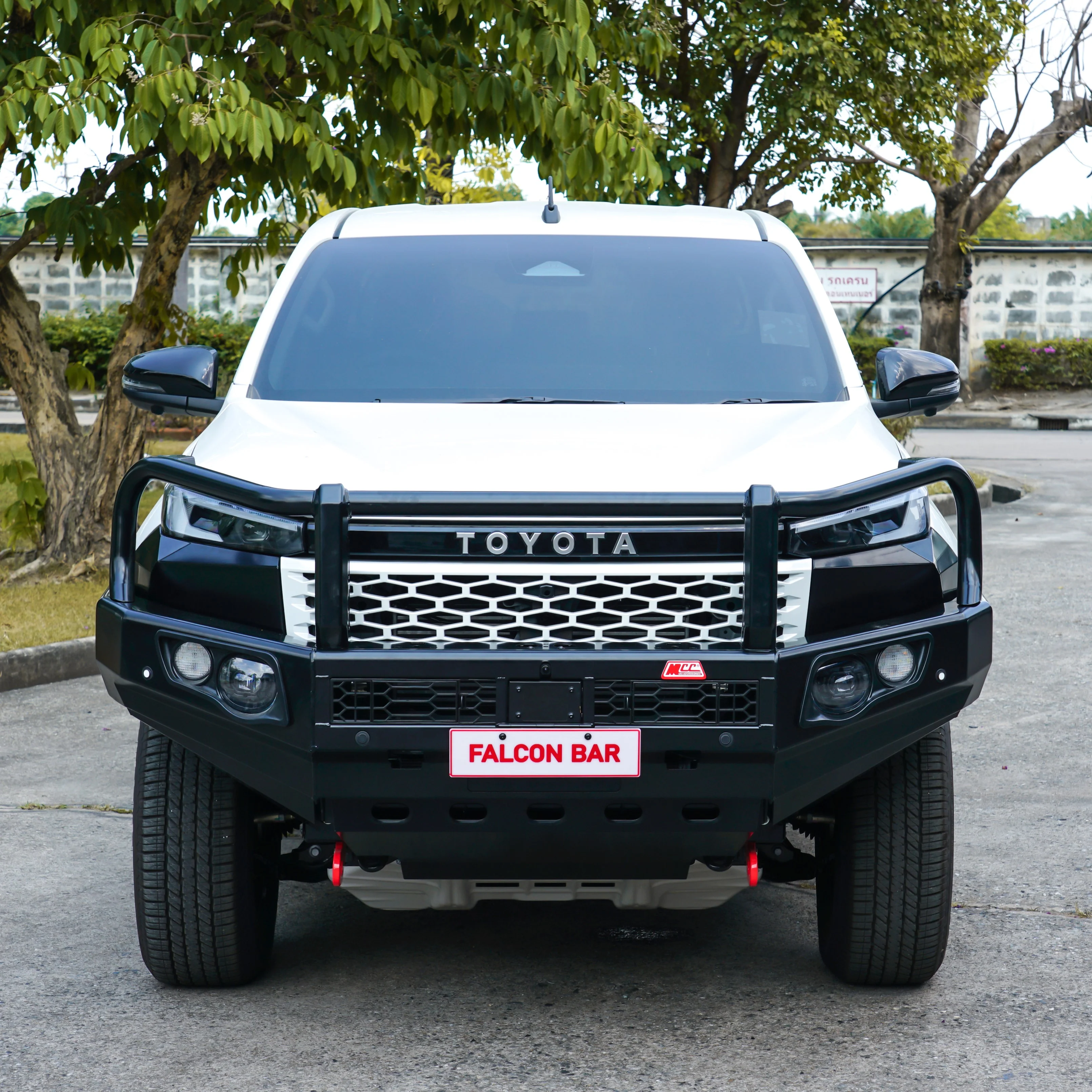 Hilux 2026-On (9th Gen) 707-02 Falcon Bull Bar Black A-Frame Package (LED Foglight) - Image 5