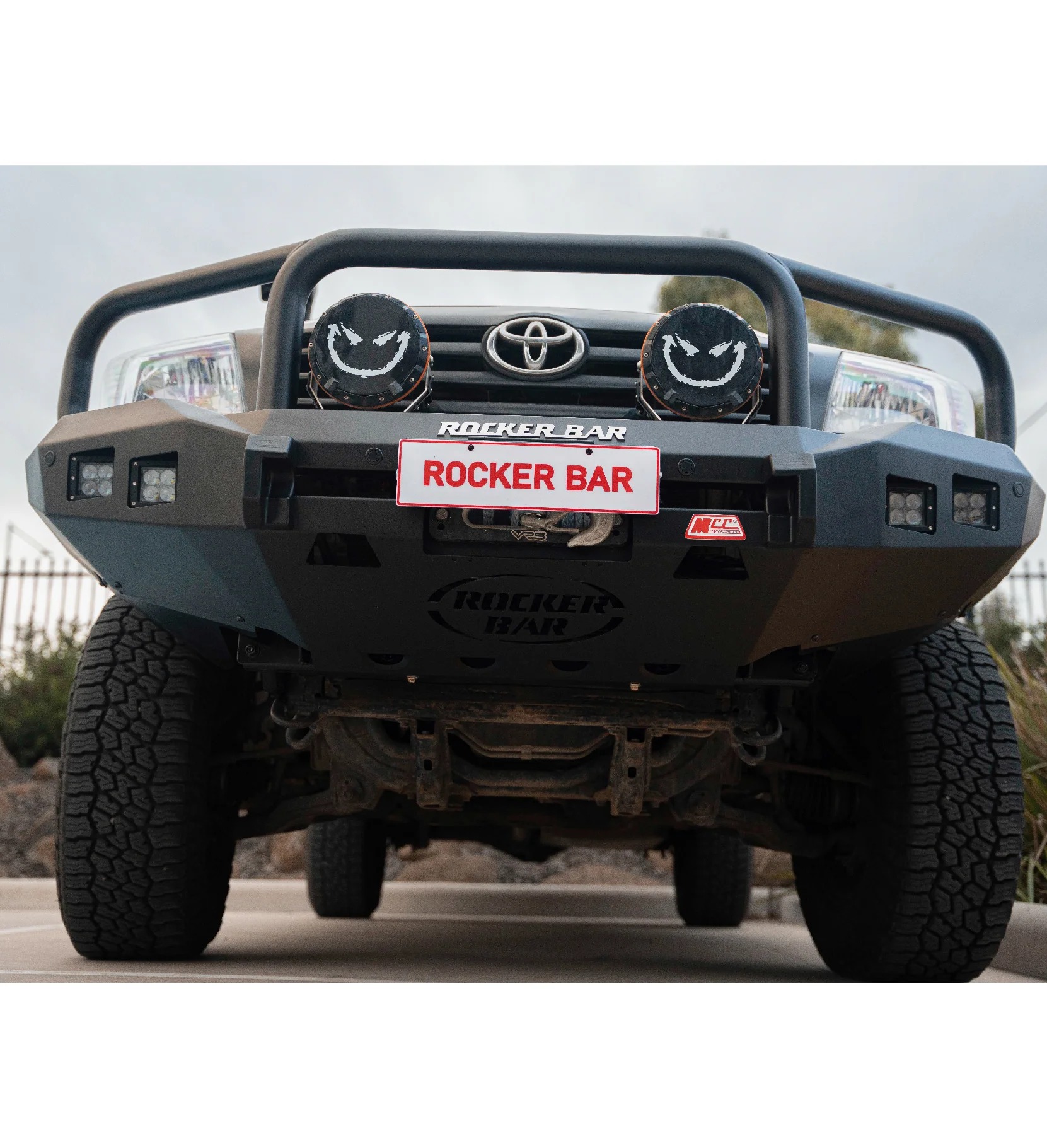 Hilux GGN25R 2005-2011 078-02SQ Rocker Bull Bar Triple Loops Package - SKU MCC-01002-7802SQ - Image 5