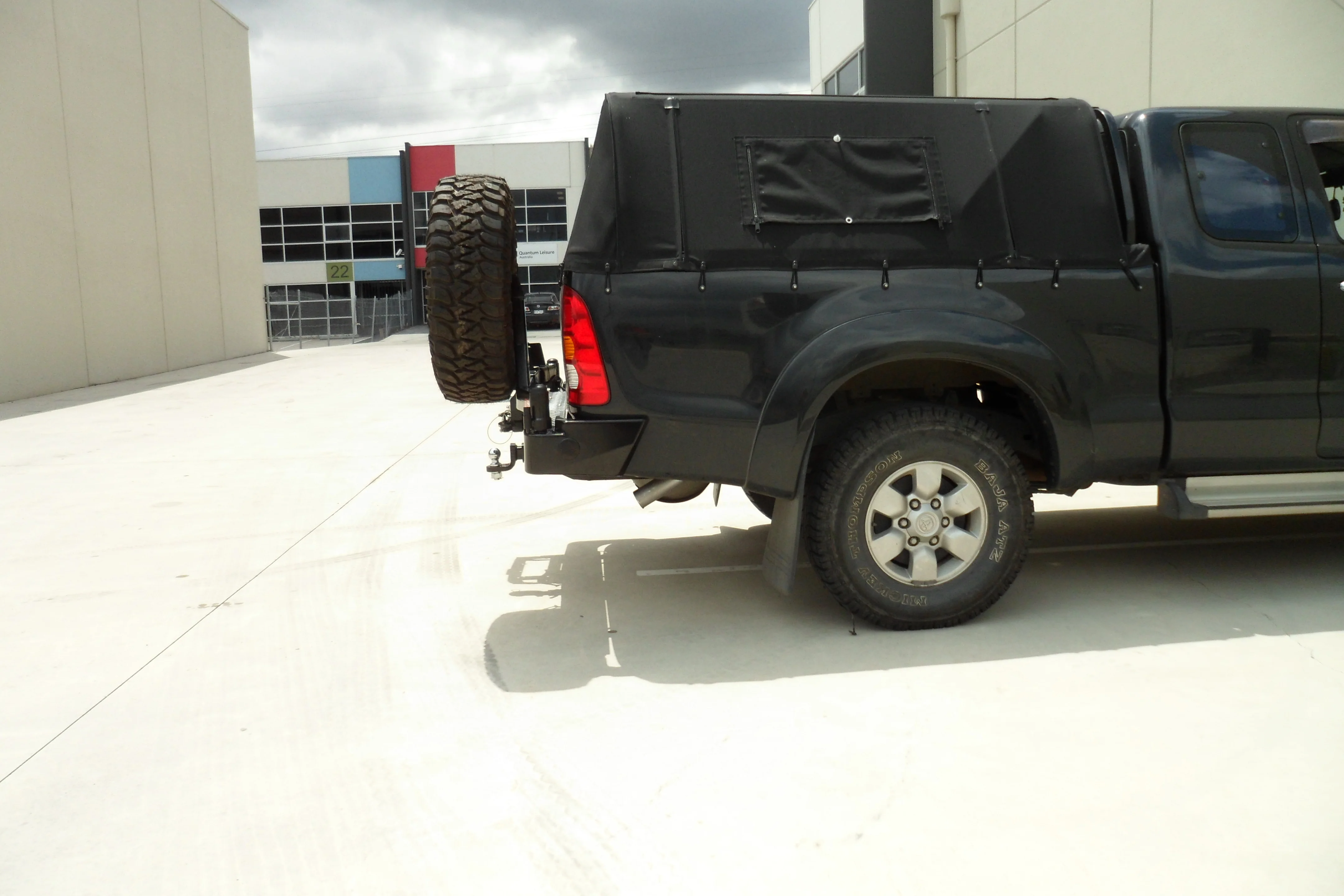 Hilux GGN25R 2005-2015 022-02 Rear Wheel Carrier Double Jerry Can Holder Package - SKU MCC-01002-202PK3 - Image 3