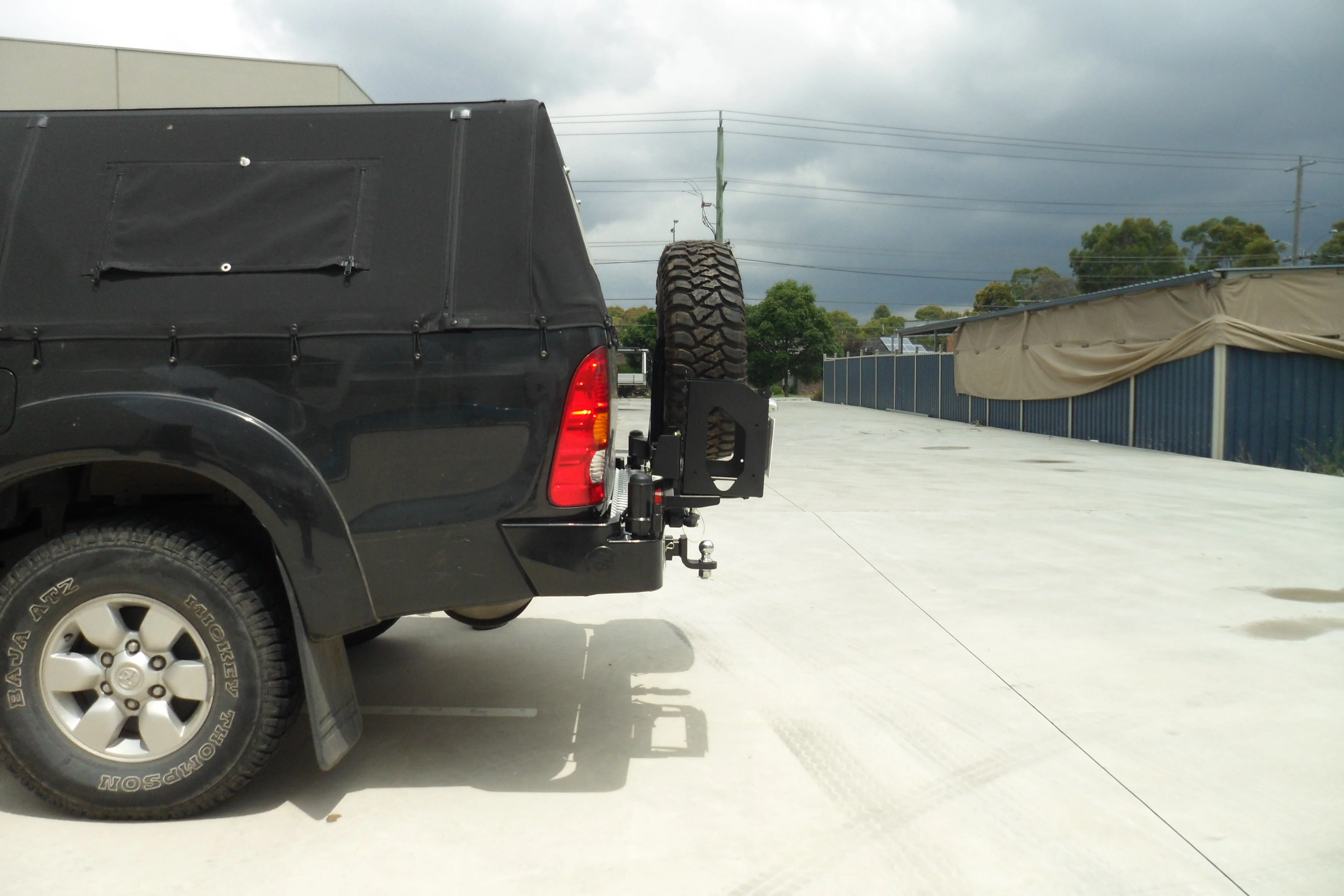 Hilux GGN25R 2005-2015 022-02 Rear Wheel Carrier Double Jerry Can Holder Package - SKU MCC-01002-202PK3 - Image 4