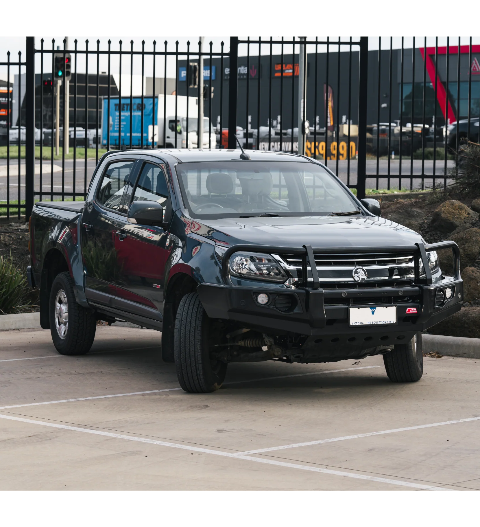 Colorado RG Trail Blazer 2017-2020 707-02 Falcon Bull Bar Black A-Frame Package (No Foglight) - SKU MCC-07005-702UP - Image 4