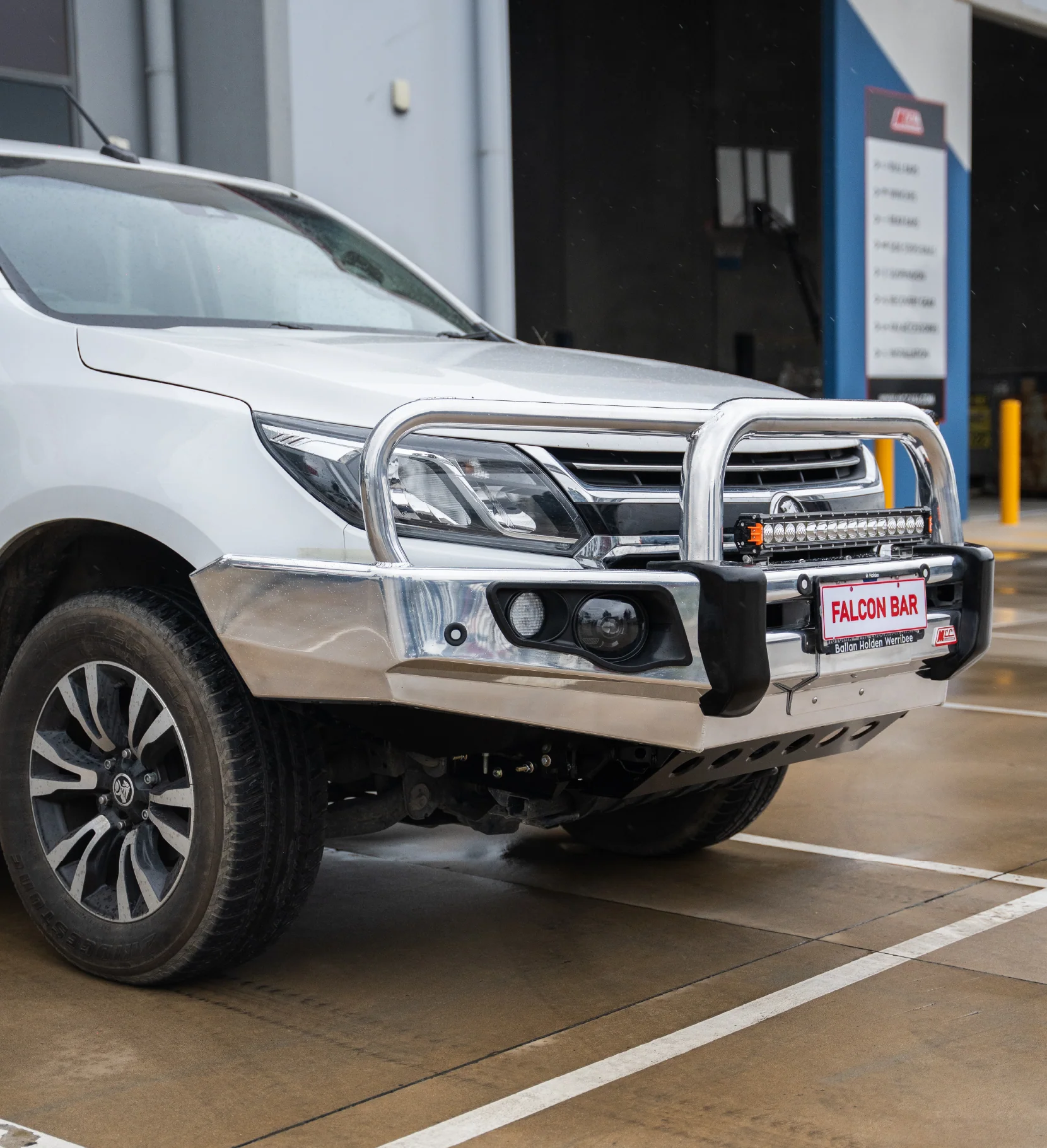 Colorado RG Trail Blazer 2017-2020 707-01A Alloy Falcon Bull Bar Triple Loops Package (LED Foglight) - SKU MCC-07005-701A - Image 2