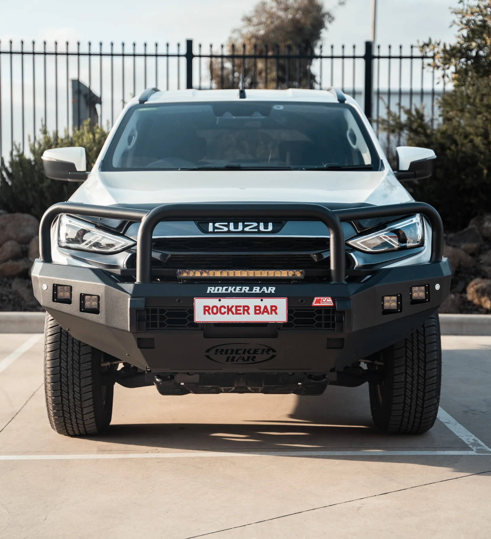 MUX Gen 3 2020-2025 078-02SQ Rocker Bull Bar Triple Loops Package - SKU MCC-08008-7802SQ - Image 3