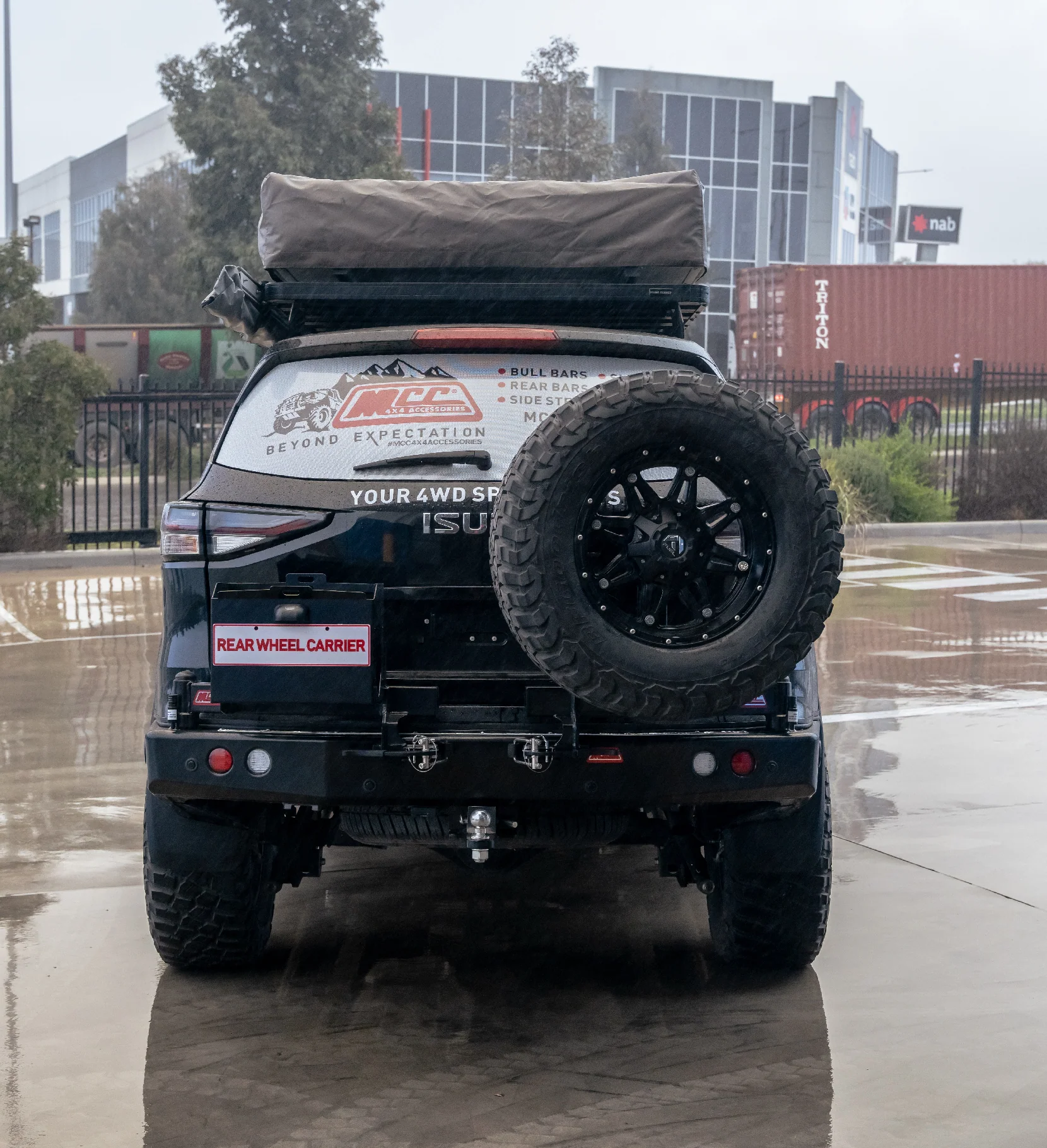 MUX Gen 3 2020-On 022-02 Rear Wheel Carrier Single Jerry Can Holder Package - SKU MCC-08008-202PK2 - Image 3