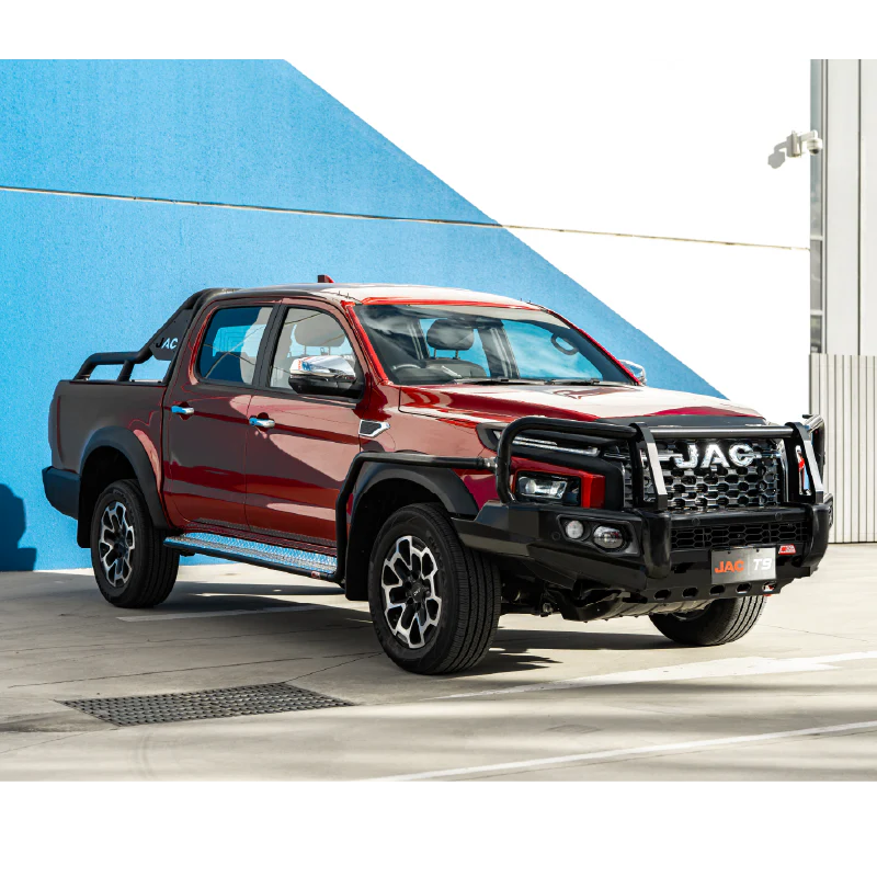 JAC T9 2025-On (With Fog) 707-02 Falcon Bull Bar Black A-Frame Package (LED Foglight) (Sand Black) - Image 3