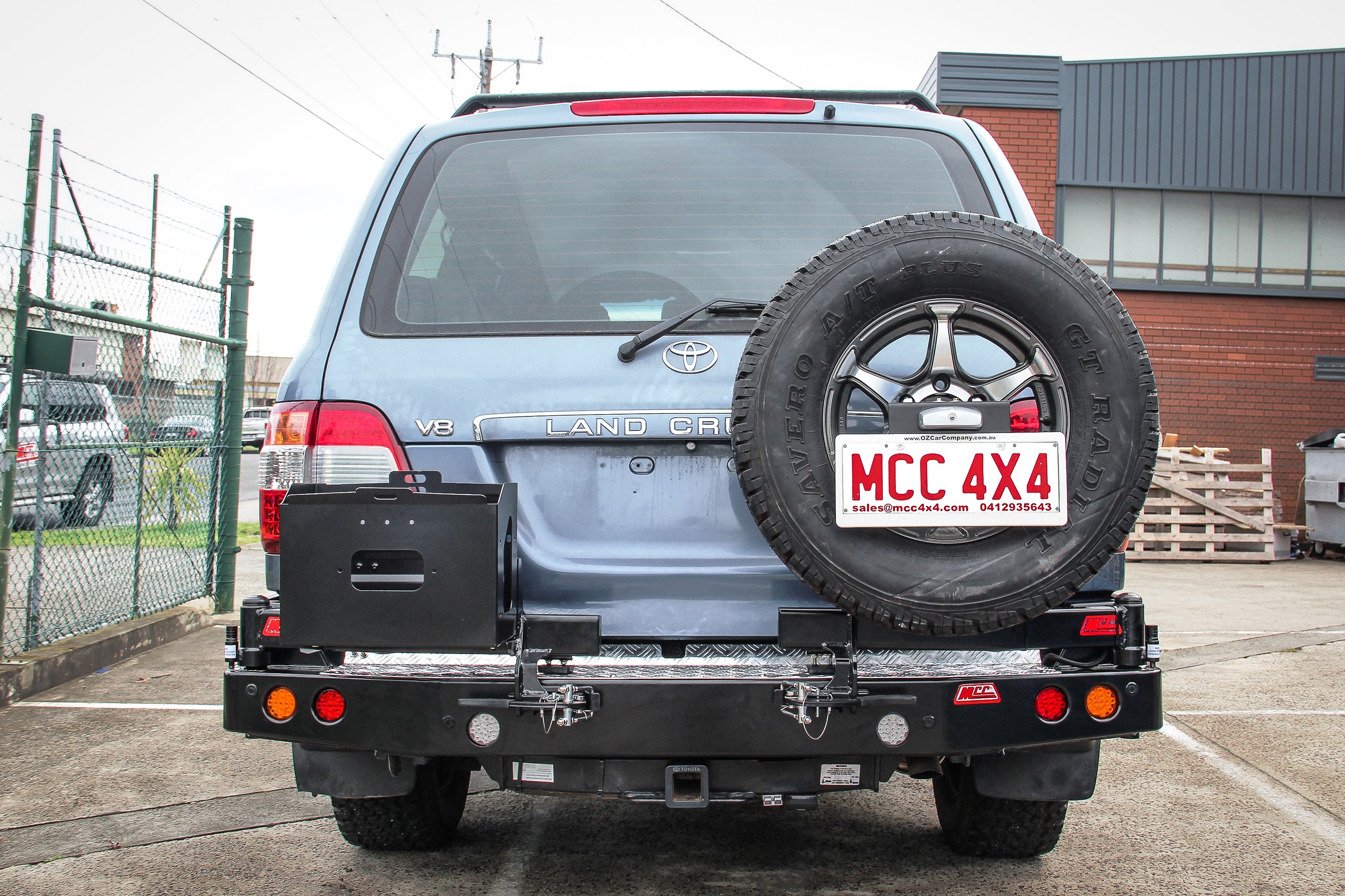 Land Cruiser 100/105 series 1998-2007 022-02 Rear Wheel Carrier Single Jerry Can Holder Package - SKU MCC-01007-202PK2 - Image 6
