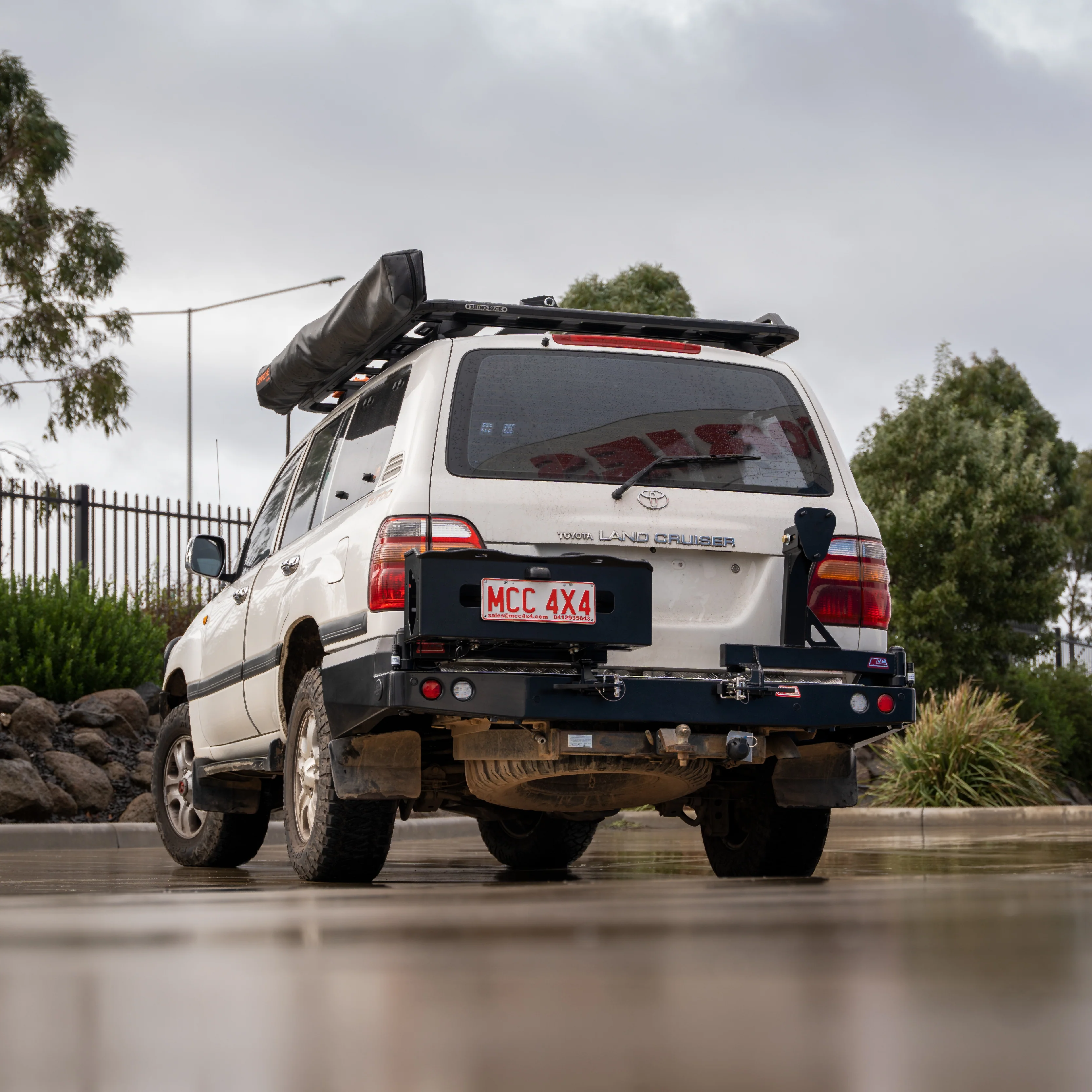 Land Cruiser 100/105 series 1998-2007 022-02 Rear Wheel Carrier Double Jerry Can Holder Package - SKU MCC-01007-202PK3 - Image 4