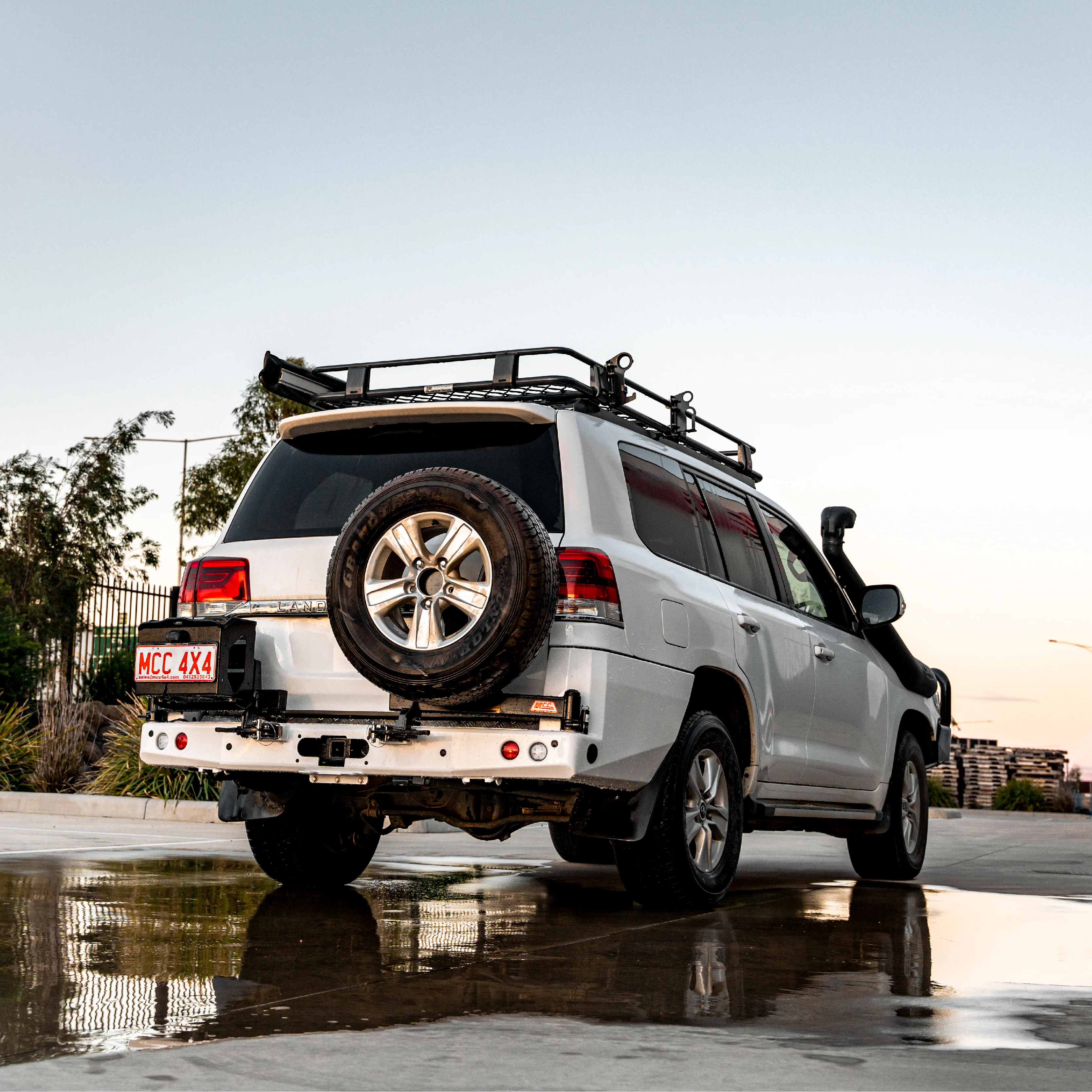 Land Cruiser 200 series 2007-2021  022-02 Rear Wheel Carrier Single Jerry Can Holder Package (Non Blind Spot Radar Compatible) - SKU MCC-01008-202PK2 - Image 6