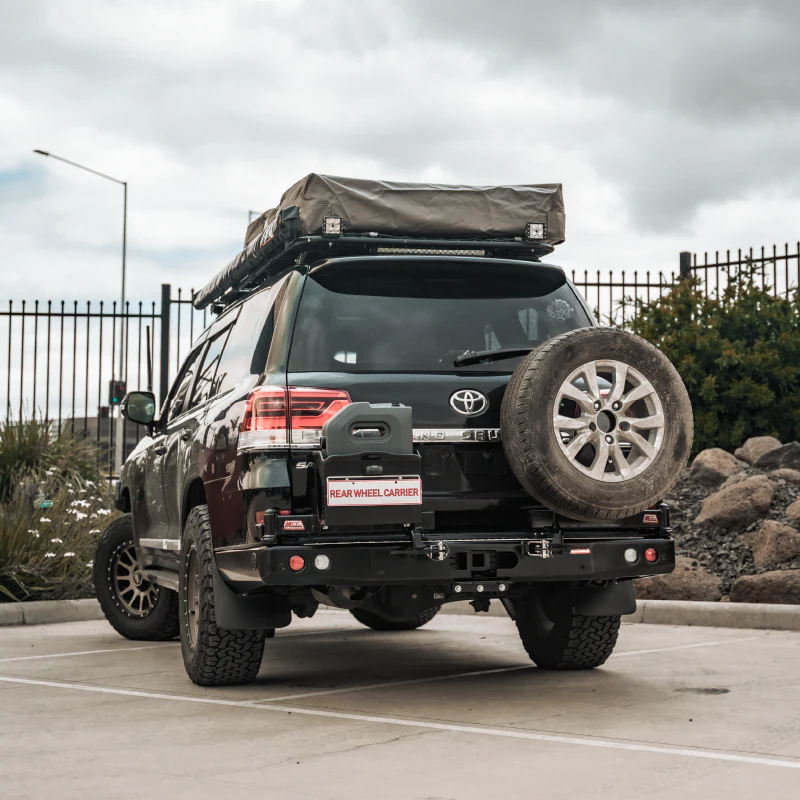 Land Cruiser 200 series 2007-2021 Bumper Cut 022-02 Rear Wheel Carrier Single Jerry Can Holder Package - SKU MCC-01019-202PK2 - Image 4