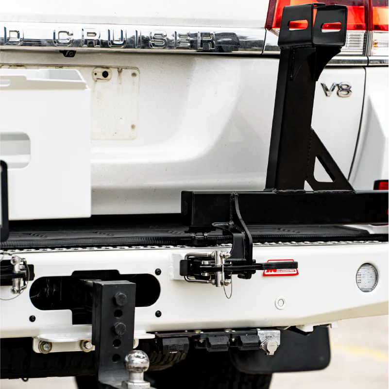 Land Cruiser 200 series 2007-2021 Bumper Cut 022-02 Rear Wheel Carrier Double Jerry Can Holder Package - SKU MCC-01019-202PK3 - Image 6