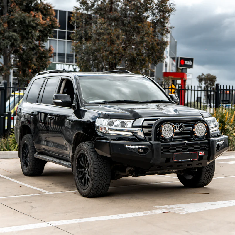 Land Cruiser 200 series Facelift 2015-2020 808-01 Phoenix Bull Bar Single Black Loop Package - SKU MCC-01019-801SBL - Image 4