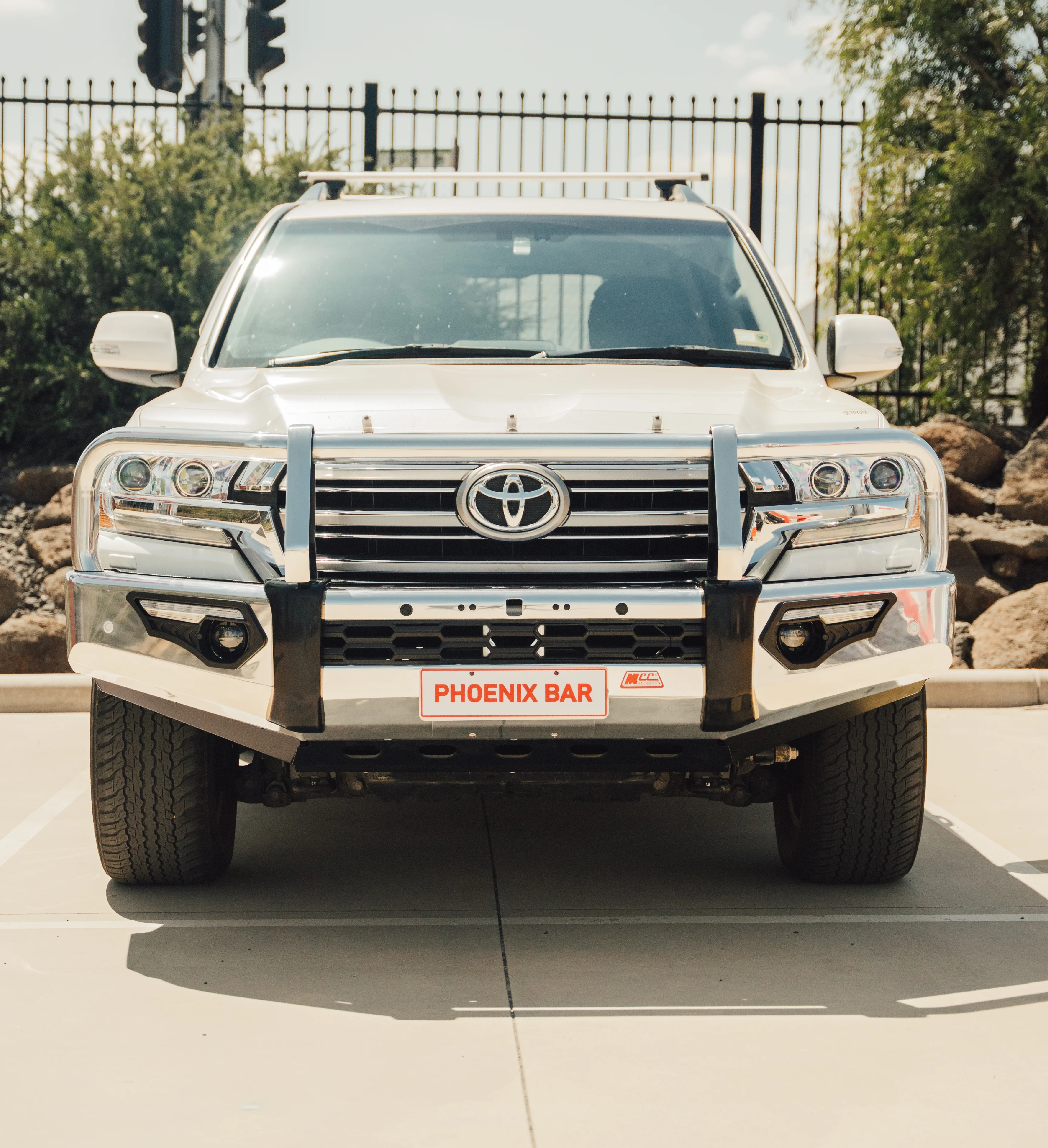 Land Cruiser 200 series Facelift 2015-2020 808-02A Alloy Phoenix Bull Bar A-Frame Package - SKU MCC-01019-802AW - Image 3