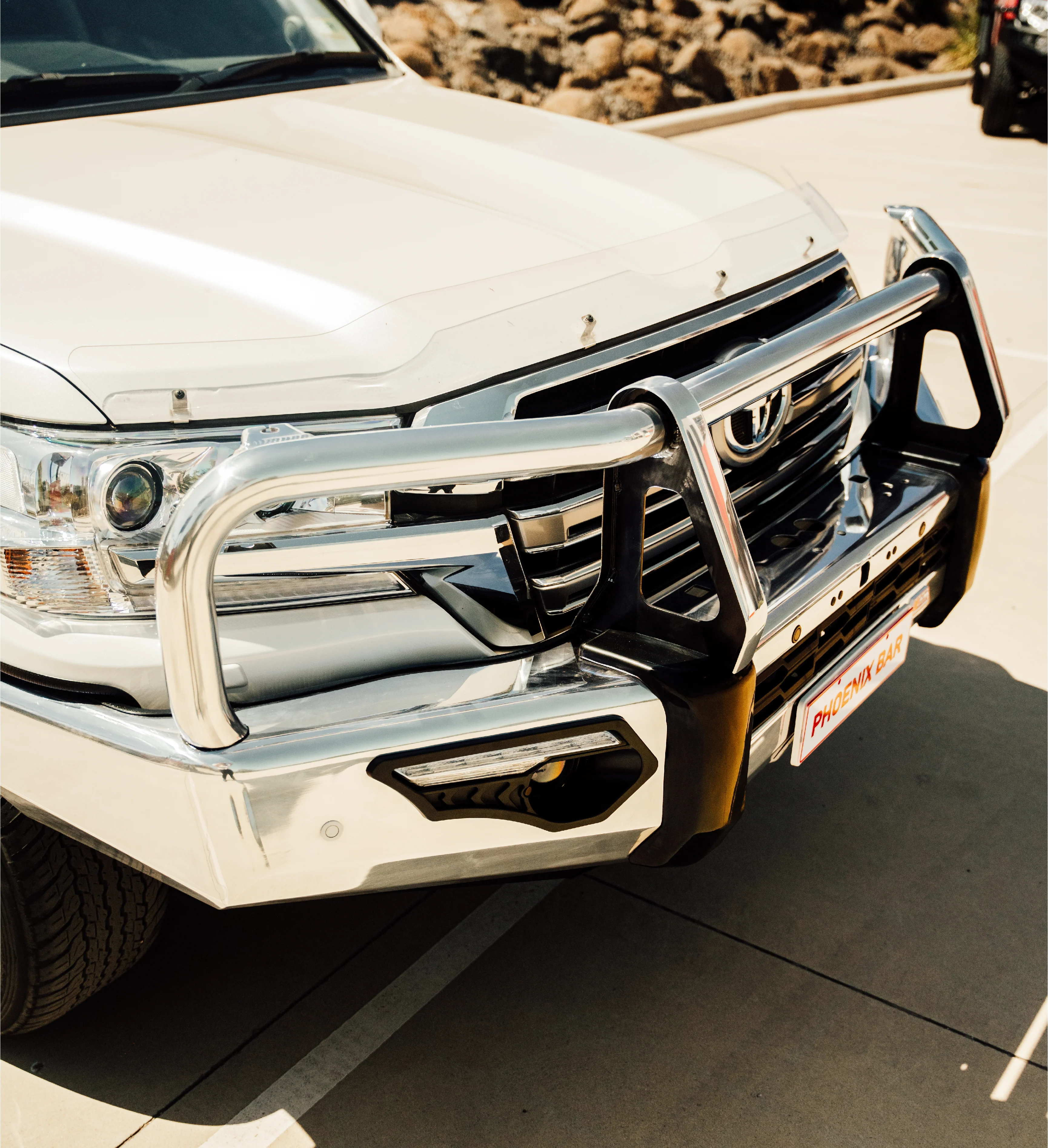 Land Cruiser 200 series Facelift 2015-2020 808-02A Alloy Phoenix Bull Bar A-Frame Package - SKU MCC-01019-802AW - Image 7