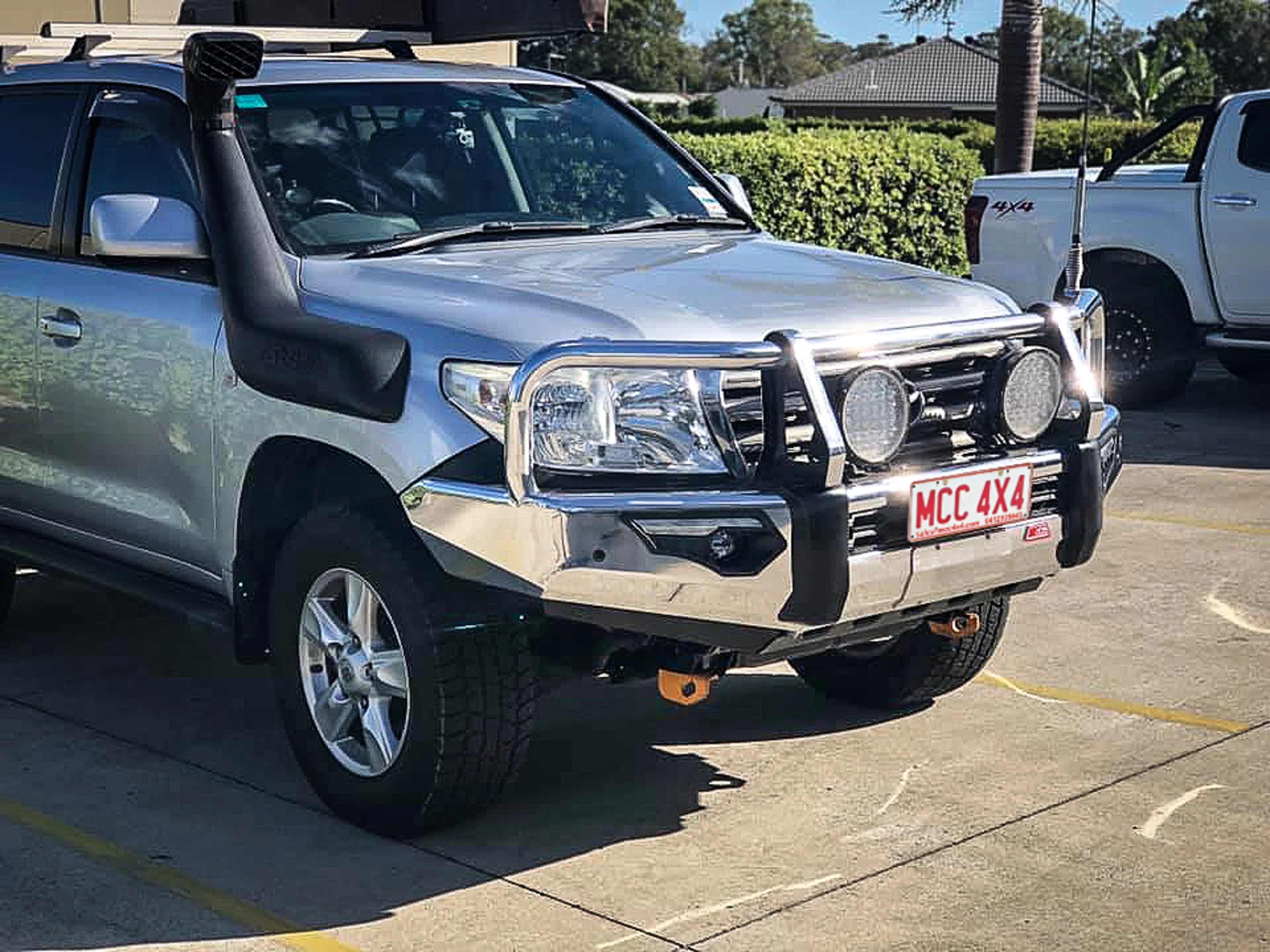 Land Cruiser 200 series prefacelift 2007-2015 808-02A Alloy Phoenix Bull Bar A-Frame Package - SKU MCC-01008-802AW - Image 3