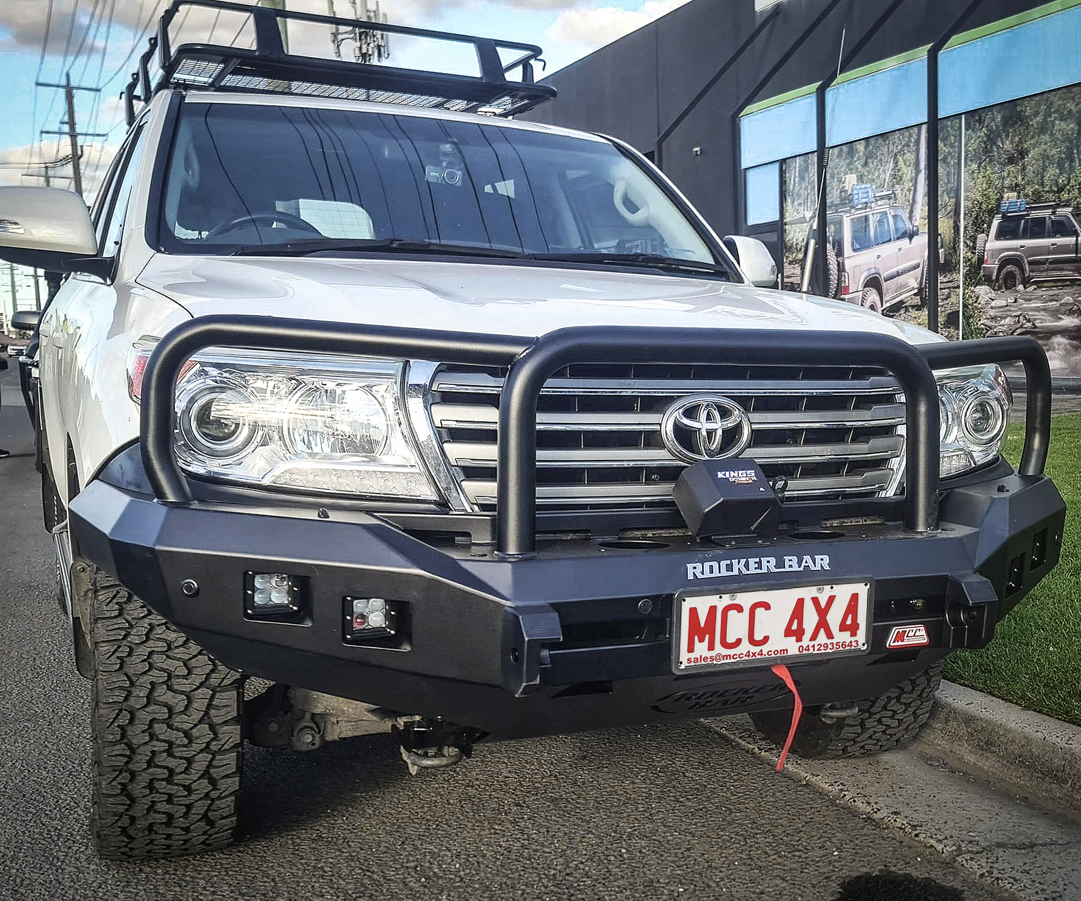 Land Cruiser 200 series prefacelift 2007-2015 078-02SQ Rocker Bull Bar Triple Loops Package - SKU MCC-01008-7802SQ - Image 2