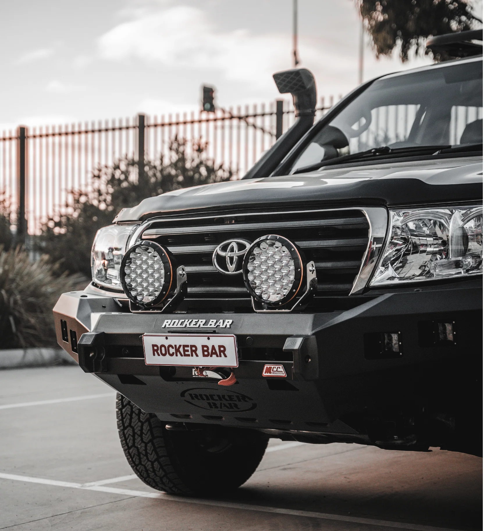 Land Cruiser 200 series prefacelift 2007-2015 078-01SQ Rocker Bull Bar No Loop Package - SKU MCC-01008-7801SQ - Image 3