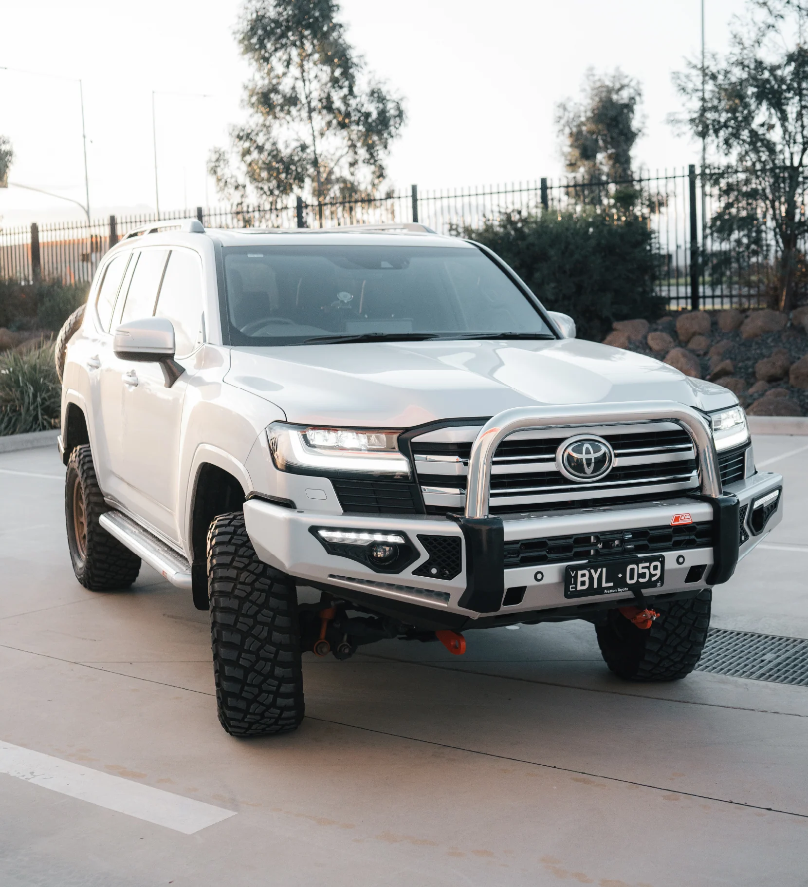 Land Cruiser 300 Series 2022-On - 808-01 Phoenix Bull Bar Single Stainless Loop Package - SKU MCC-01023-801SSL - Image 2