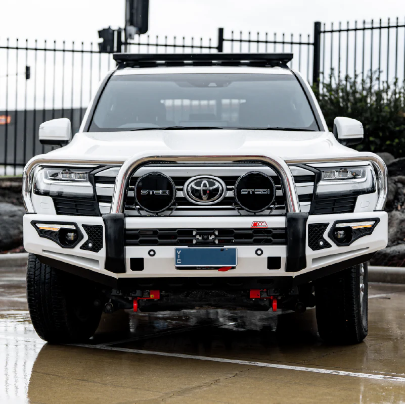 Land Cruiser 300 Series 2022-On - 808-01 Phoenix Bull Bar Triple Stainless Loops Package - SKU MCC-01023-801 - Image 3