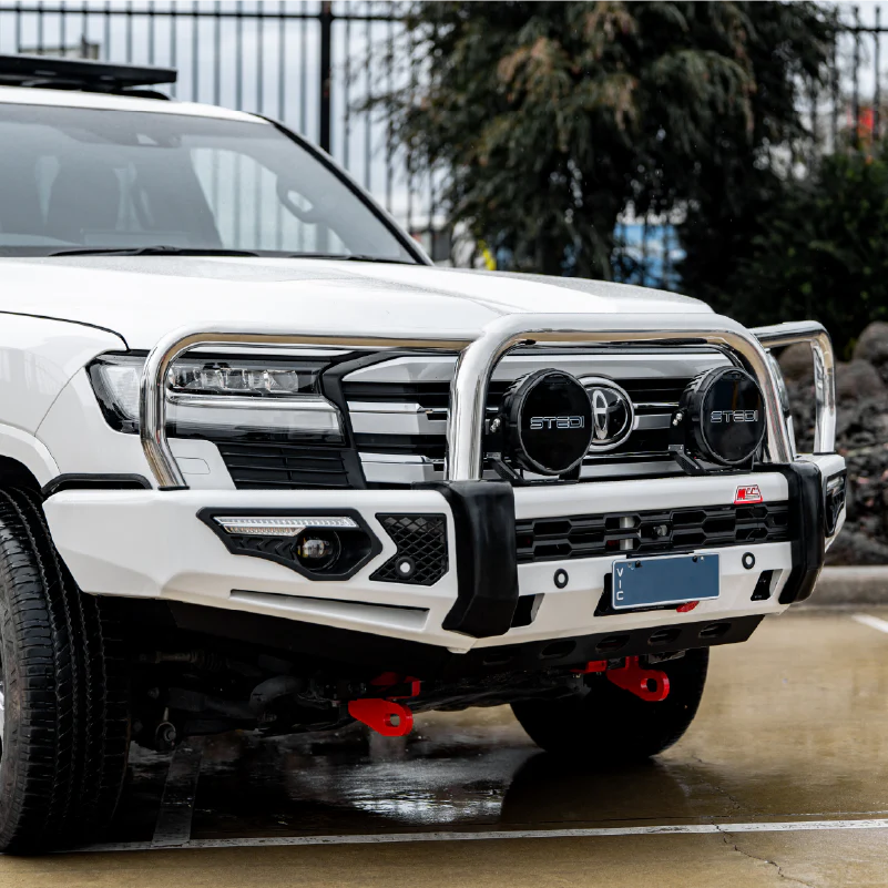 Land Cruiser 300 Series 2022-On - 808-01 Phoenix Bull Bar Triple Stainless Loops Package - SKU MCC-01023-801 - Image 6