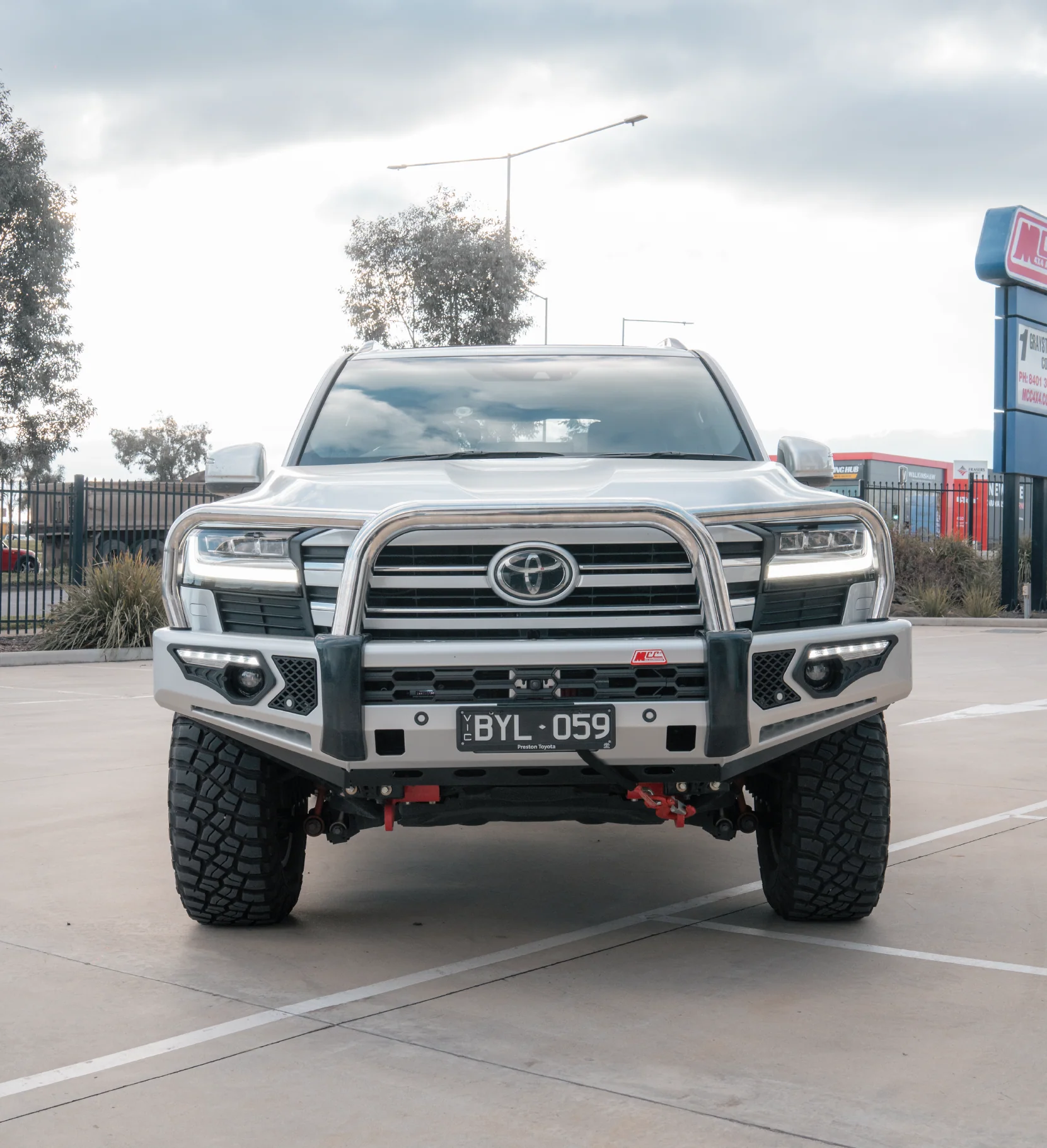 Land Cruiser 300 Series 2022-On - 808-01 Phoenix Bull Bar Triple Stainless Loops Package - SKU MCC-01023-801 - Image 8