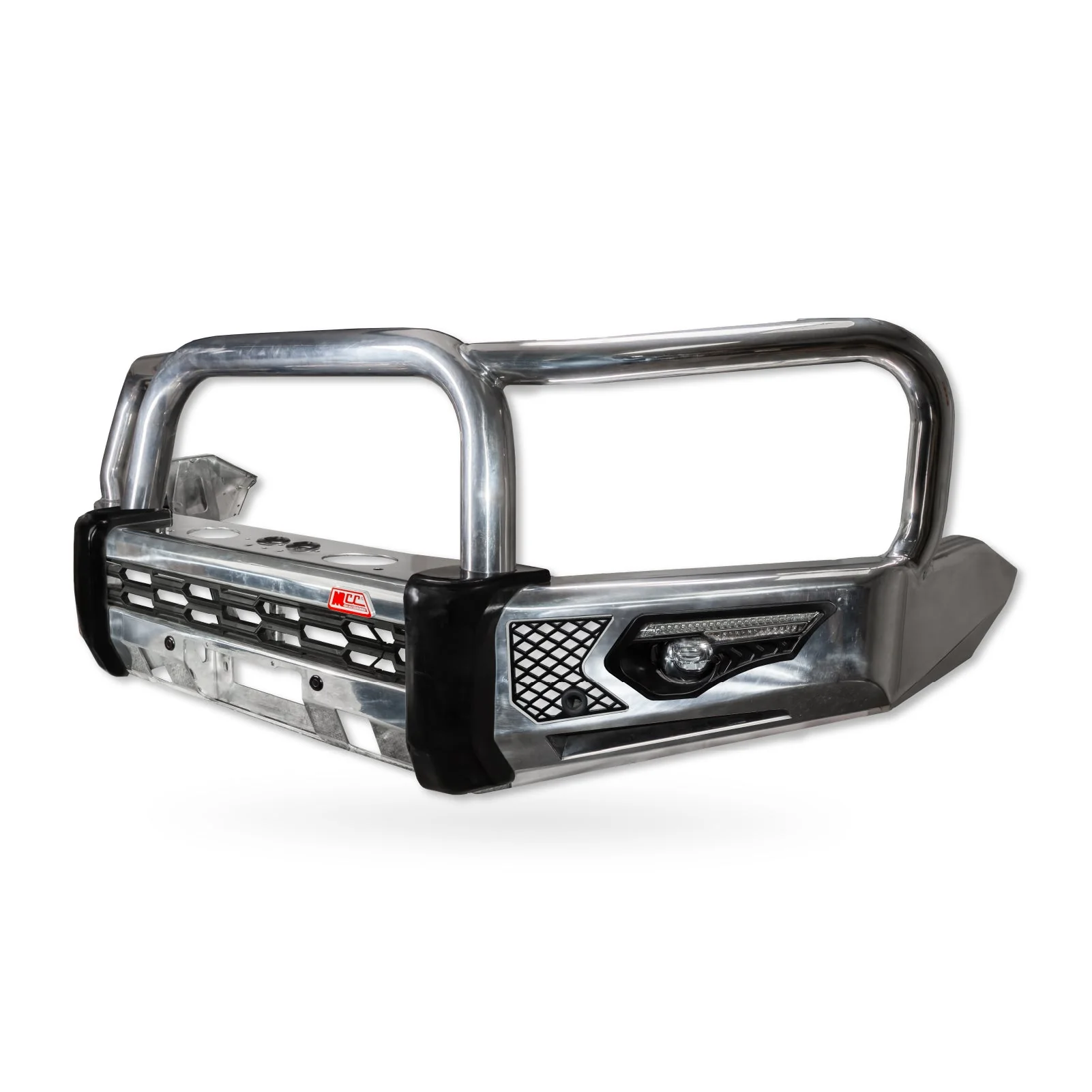 Hilux N80 2020-On 808-01A Alloy Phoenix Bull Bar Triple Loops Package - SKU MCC-01021-801AW - Image 2