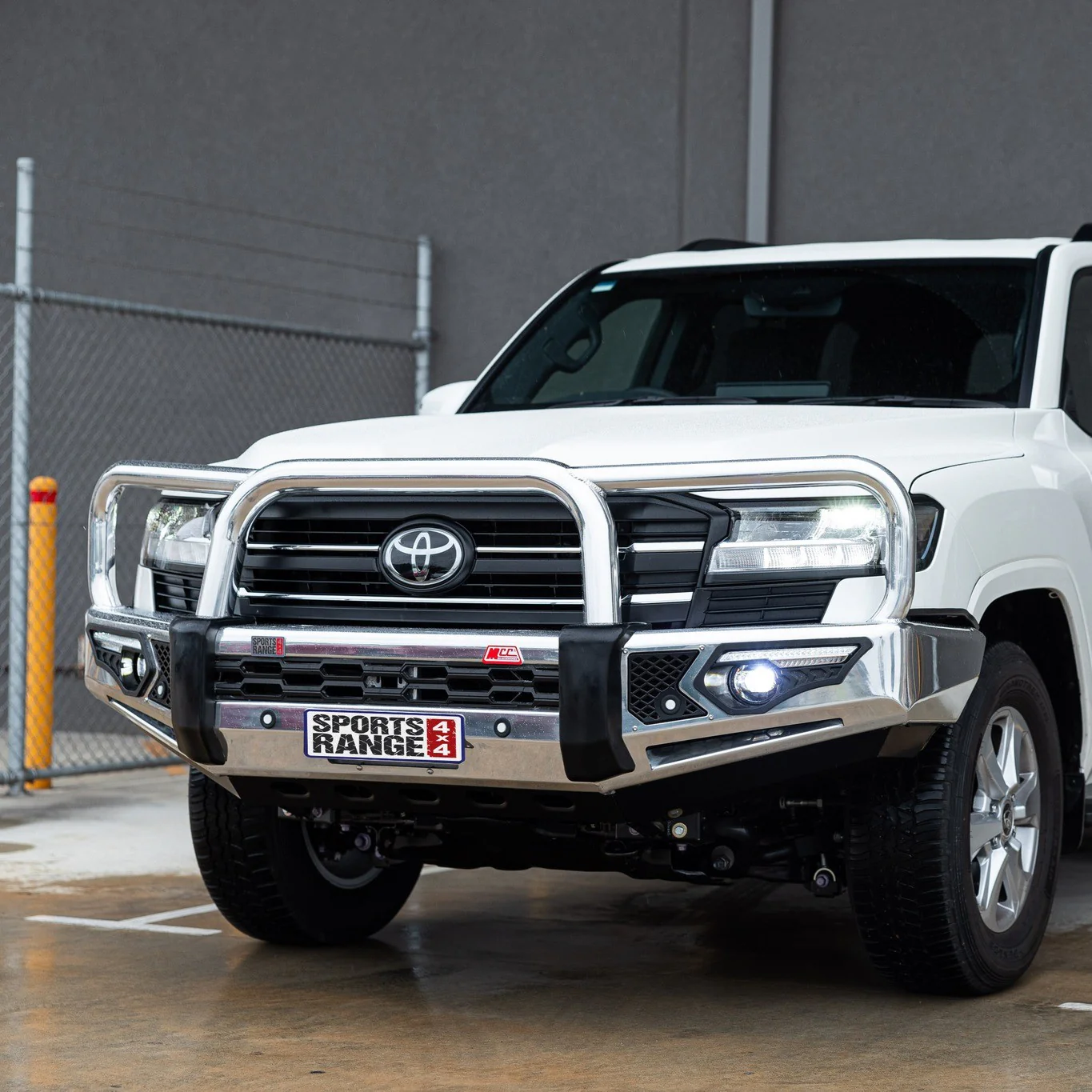 Land Cruiser 300 Series 2022-On - 808-01A Alloy Phoenix Bull Bar Triple Loops Package - Image 3