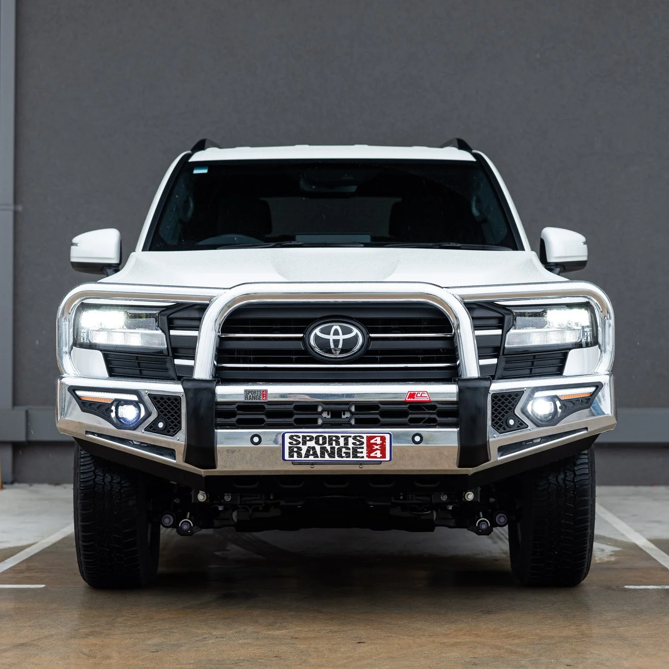 Land Cruiser 300 Series 2022-On - 808-01A Alloy Phoenix Bull Bar Triple Loops Package - Image 5