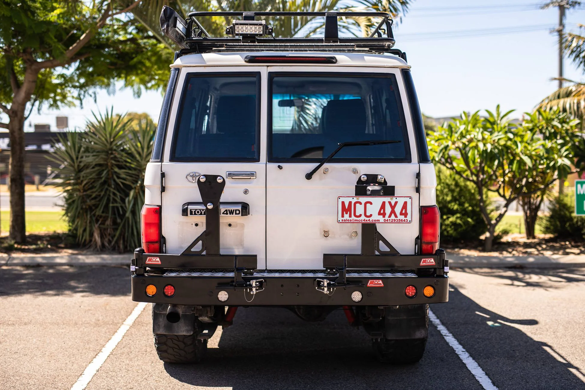 Land Cruiser 70 series 1984-2022 022-02 Rear Wheel Carrier Dual Wheels Carrier Package - SKU MCC-01003-202PK1 - Image 3