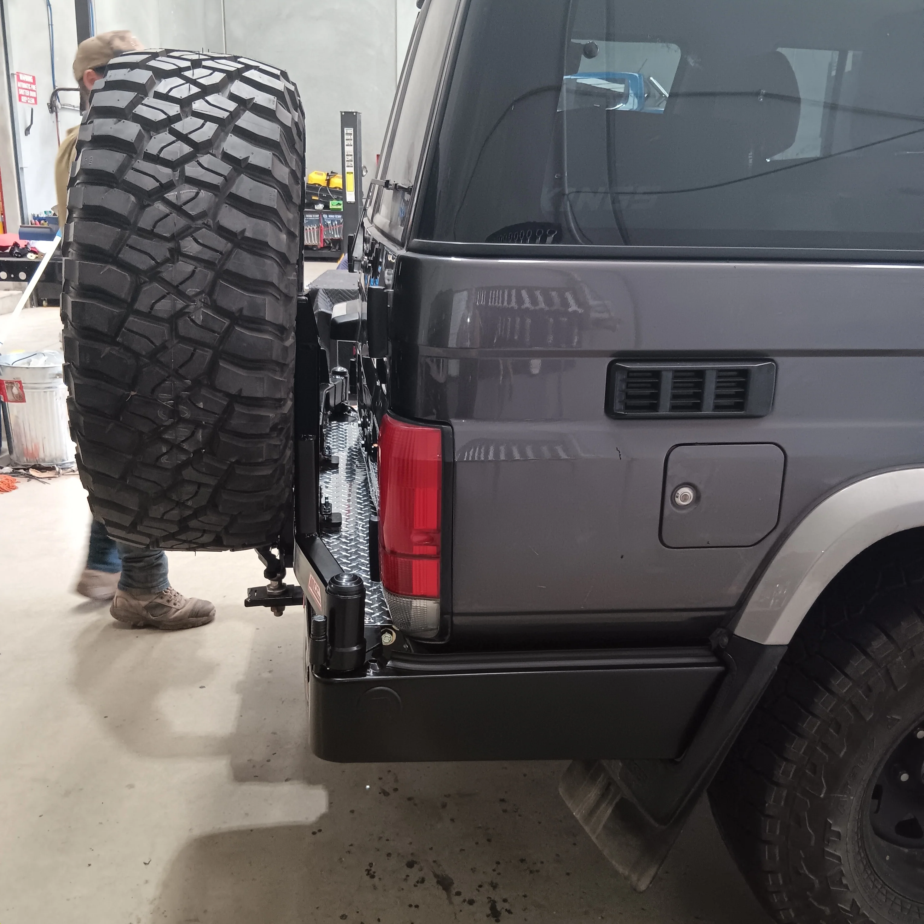 Land Cruiser 70 series 1984-2022 022-02 Rear Wheel Carrier Double Jerry Can Holder Package - SKU MCC-01003-202PK3 - Image 7