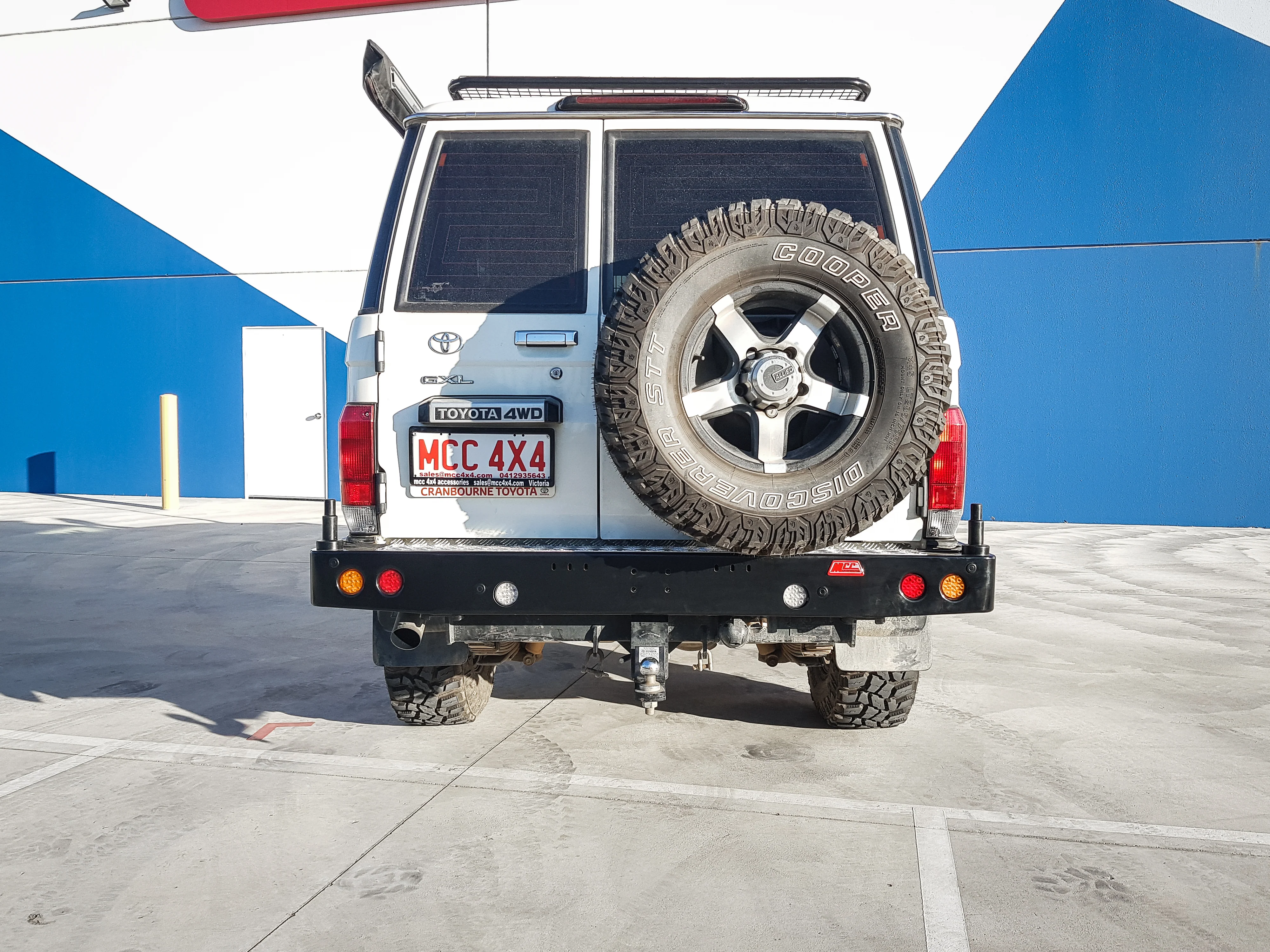 Land Cruiser 70 series 1984-2022 022-02 Rear Wheel Carrier Bar Only Package - SKU MCC-01003-202 - Image 3