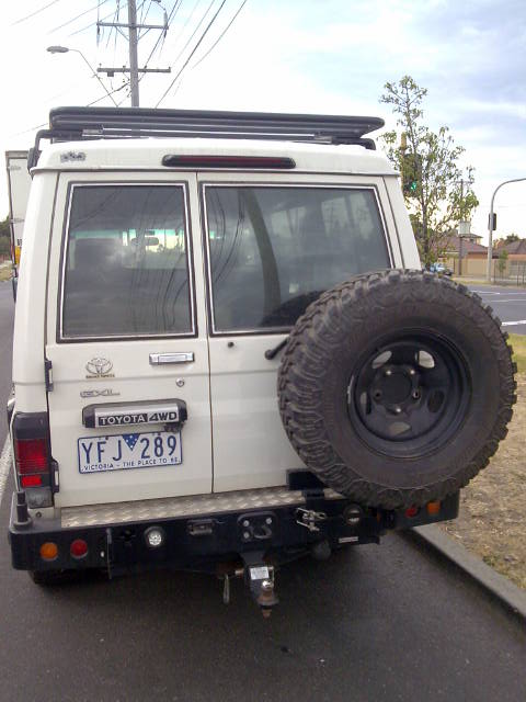 Land Cruiser 70 series 1984-2022 022-02 Rear Wheel Carrier Bar Only Package - SKU MCC-01003-202 - Image 5