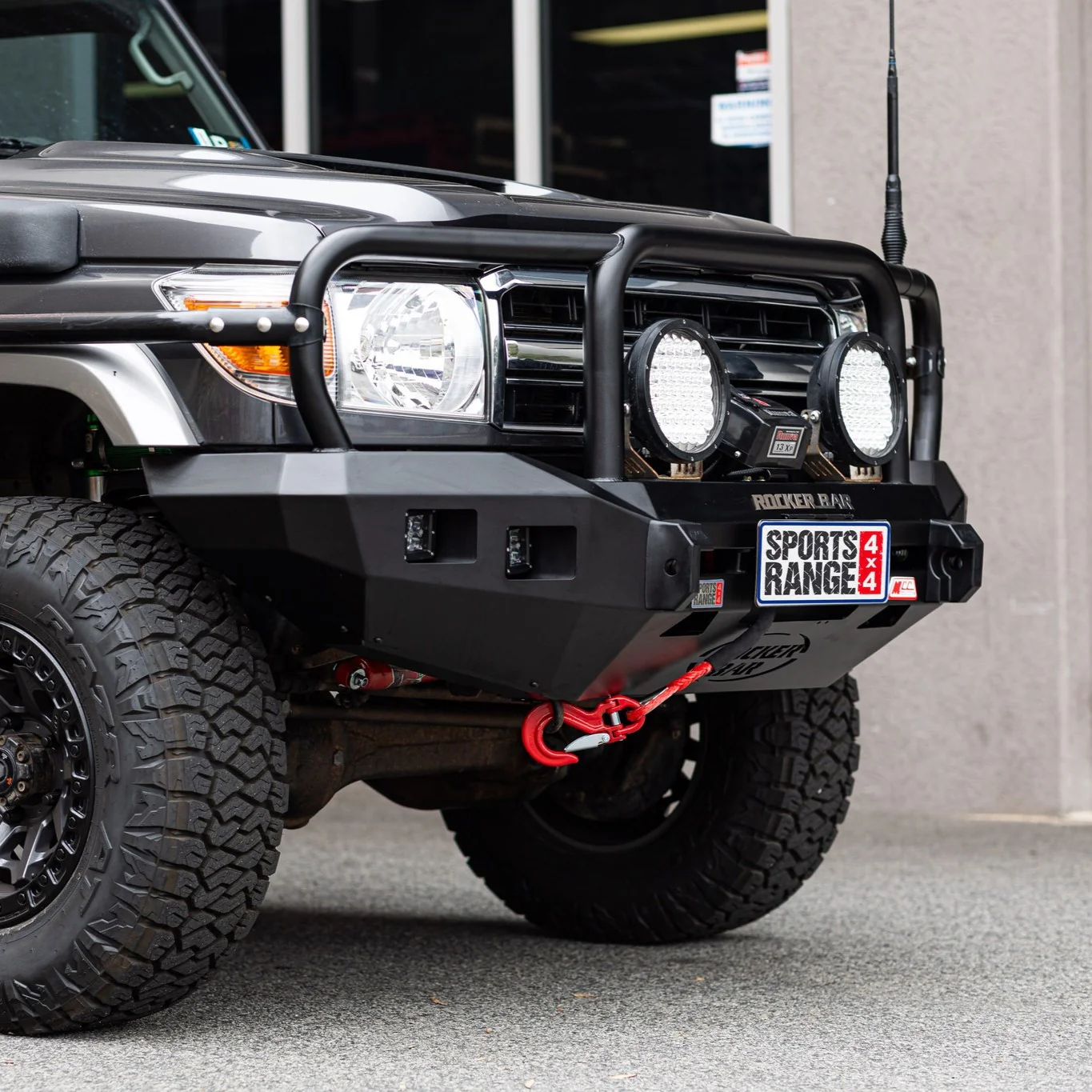 Land Cruiser 70 series 2007-Current 078-02SQ Rocker Bull Bar Triple Loops Package - SKU MCC-01005-7802SQ - Image 6