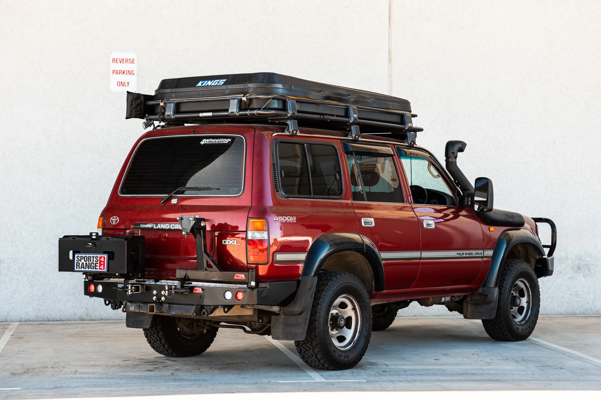 Land Cruiser 80 series 1990-1998 (GXL Model) 022-02 Rear Wheel Carrier Double Jerry Can Holder Package - SKU MCC-01006-202SPK3 - Image 2