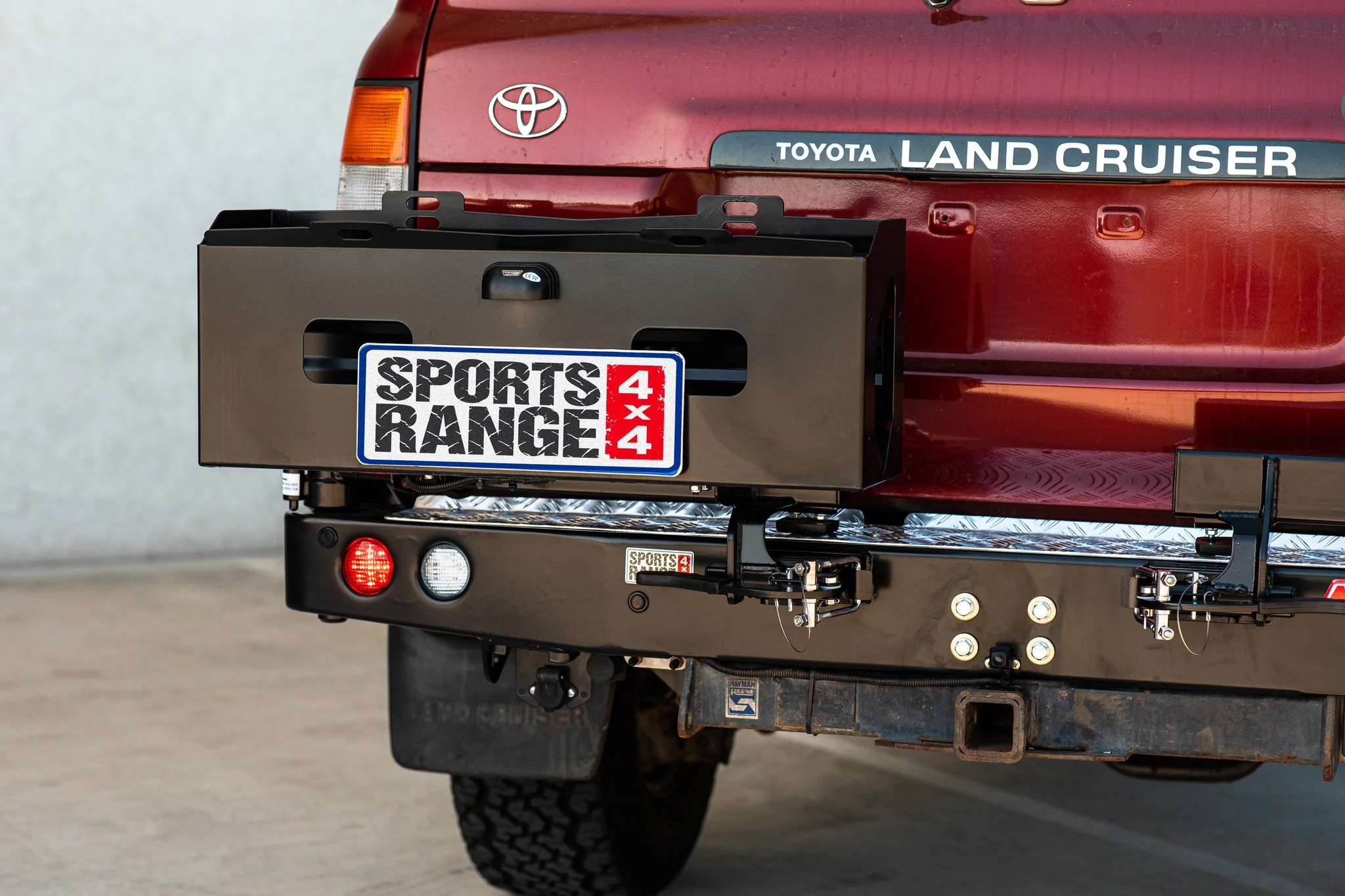 Land Cruiser 80 series 1990-1998 (GXL Model) 022-02 Rear Wheel Carrier Double Jerry Can Holder Package - SKU MCC-01006-202SPK3 - Image 3