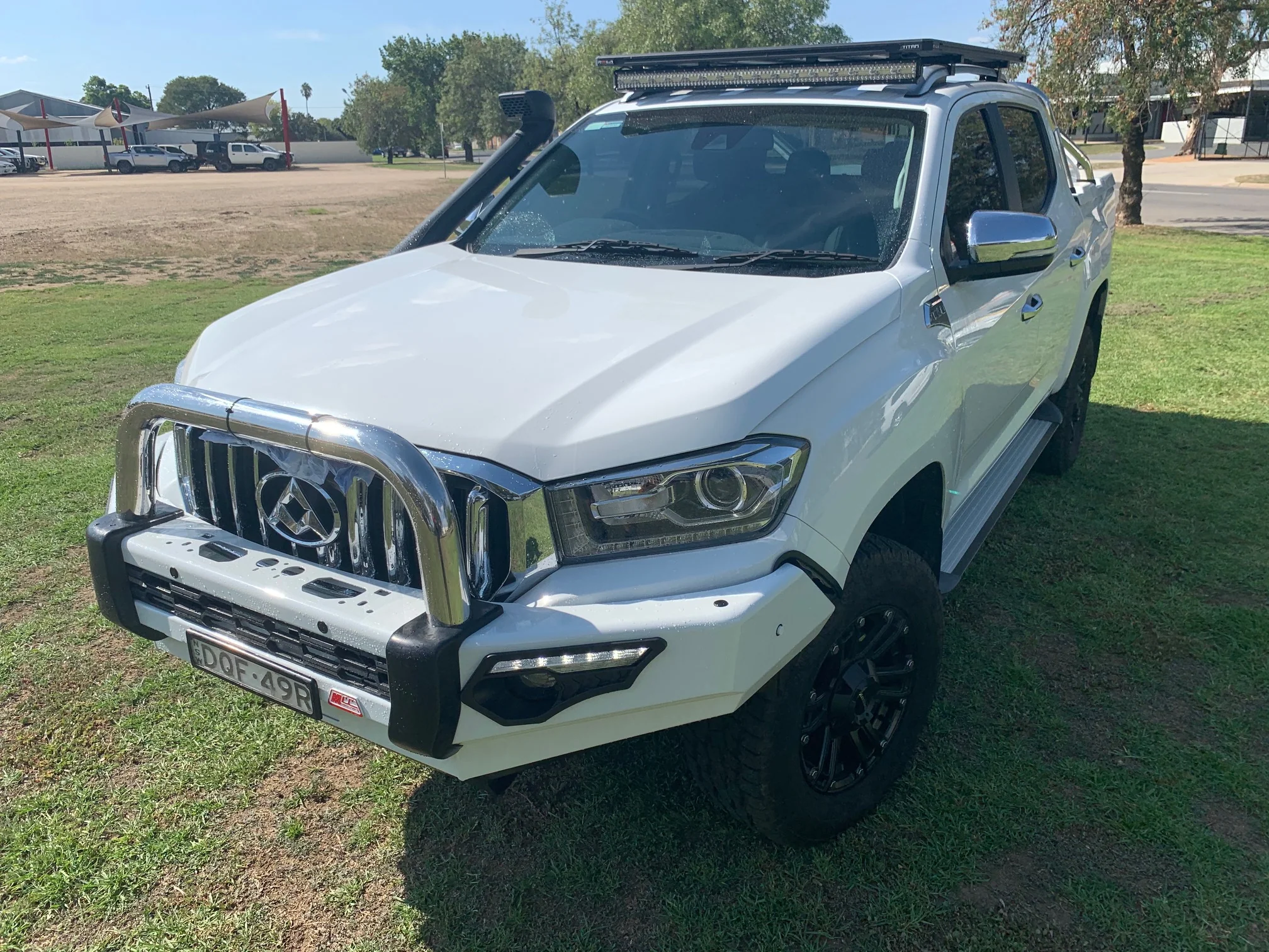 LDV T60 2018-2021 808-01 Phoenix Bull Bar Single Black Loop Package - SKU MCC-14001-801SBL - Image 3