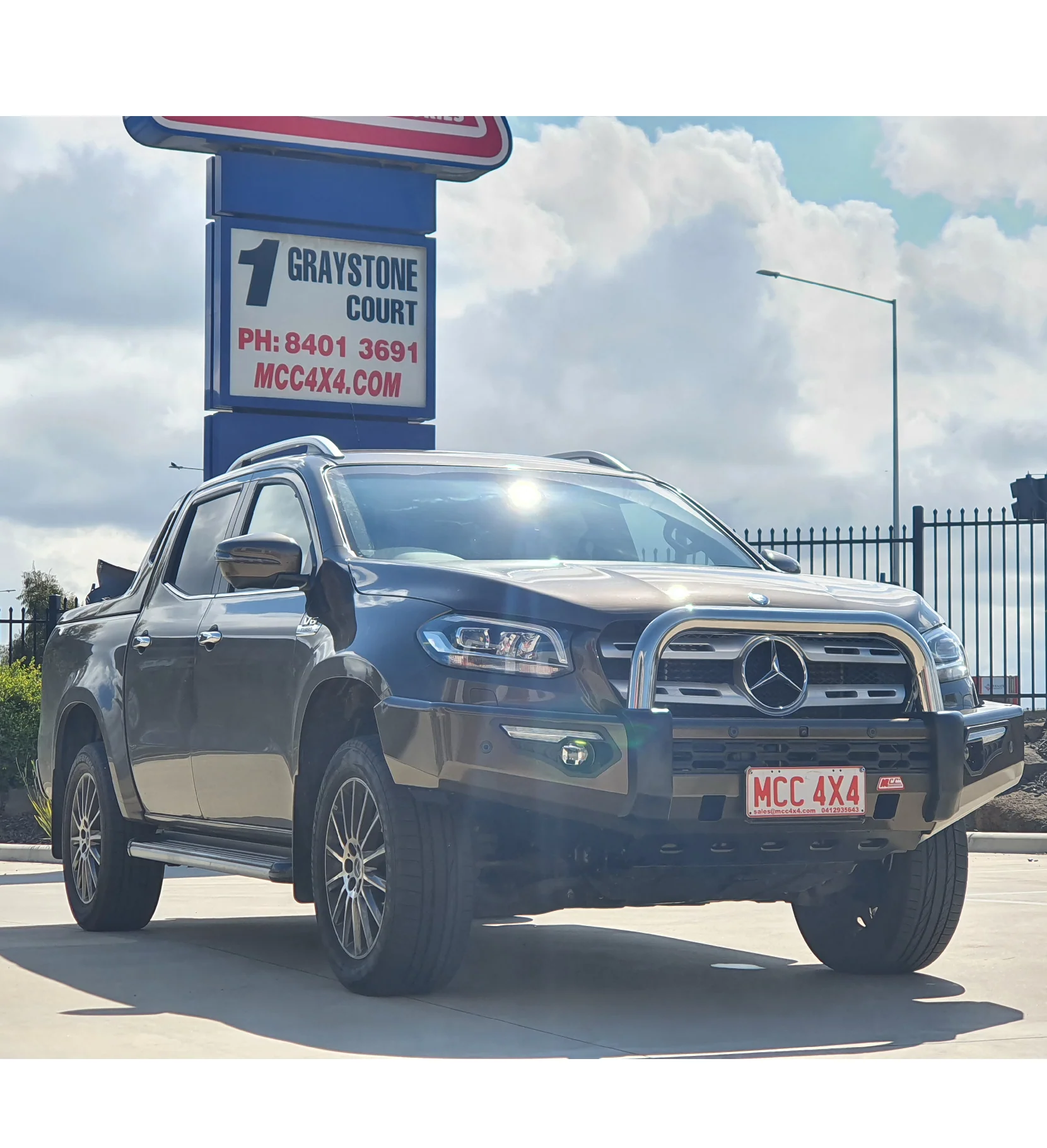 Mercedez Benz X Class 2019-Present 808-01 Phoenix Bull Bar Single Stainless Loop Package - SKU MCC-10001-801SSL - Image 2