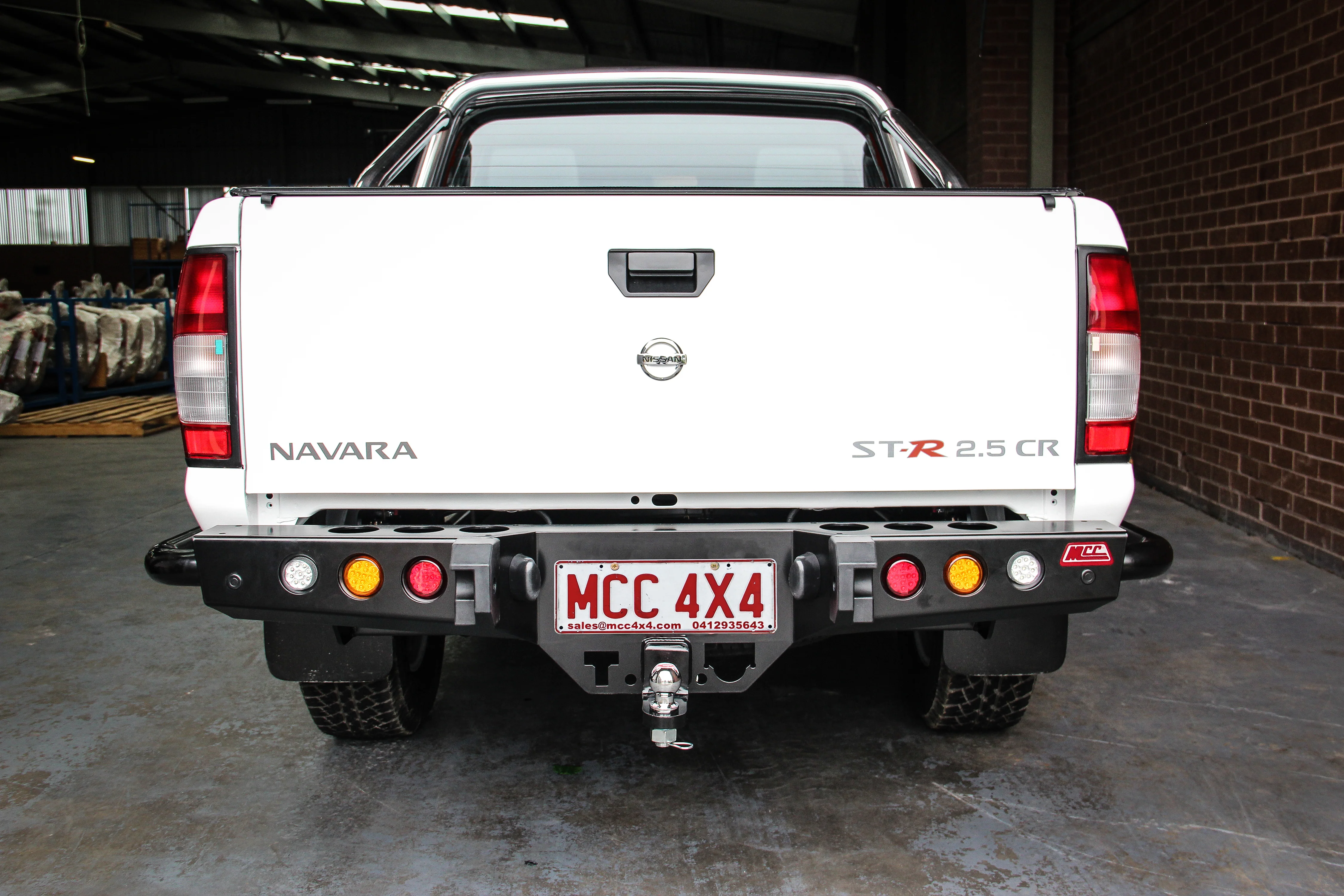 Navara D22 1997-2015 022-03 Jack Rear Bar with Light Kit Package - SKU MCC-03008-203L - Image 2