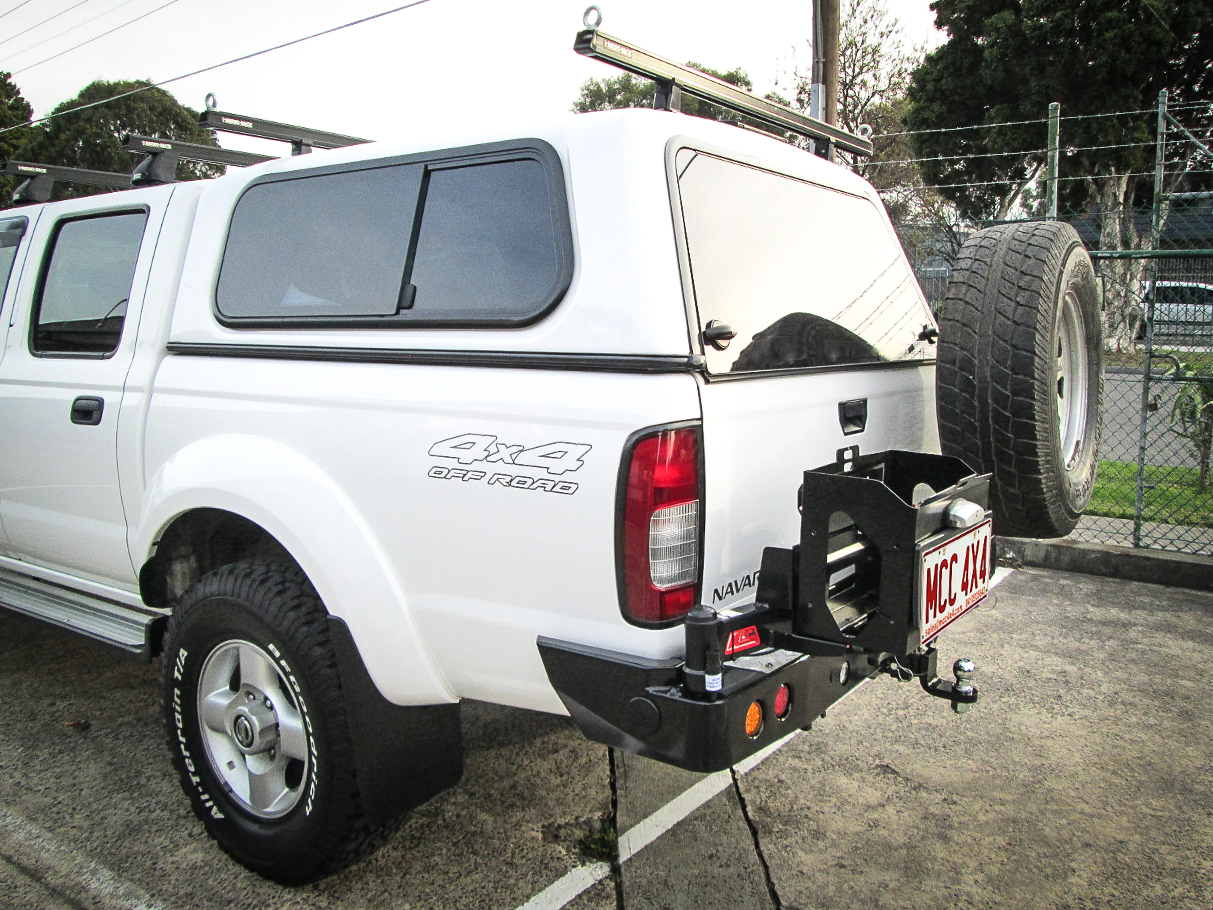 Navara D22 1997-2015 022-02 Rear Wheel Carrier Single Jerry Can Holder Package - SKU MCC-03008-202PK2 - Image 3