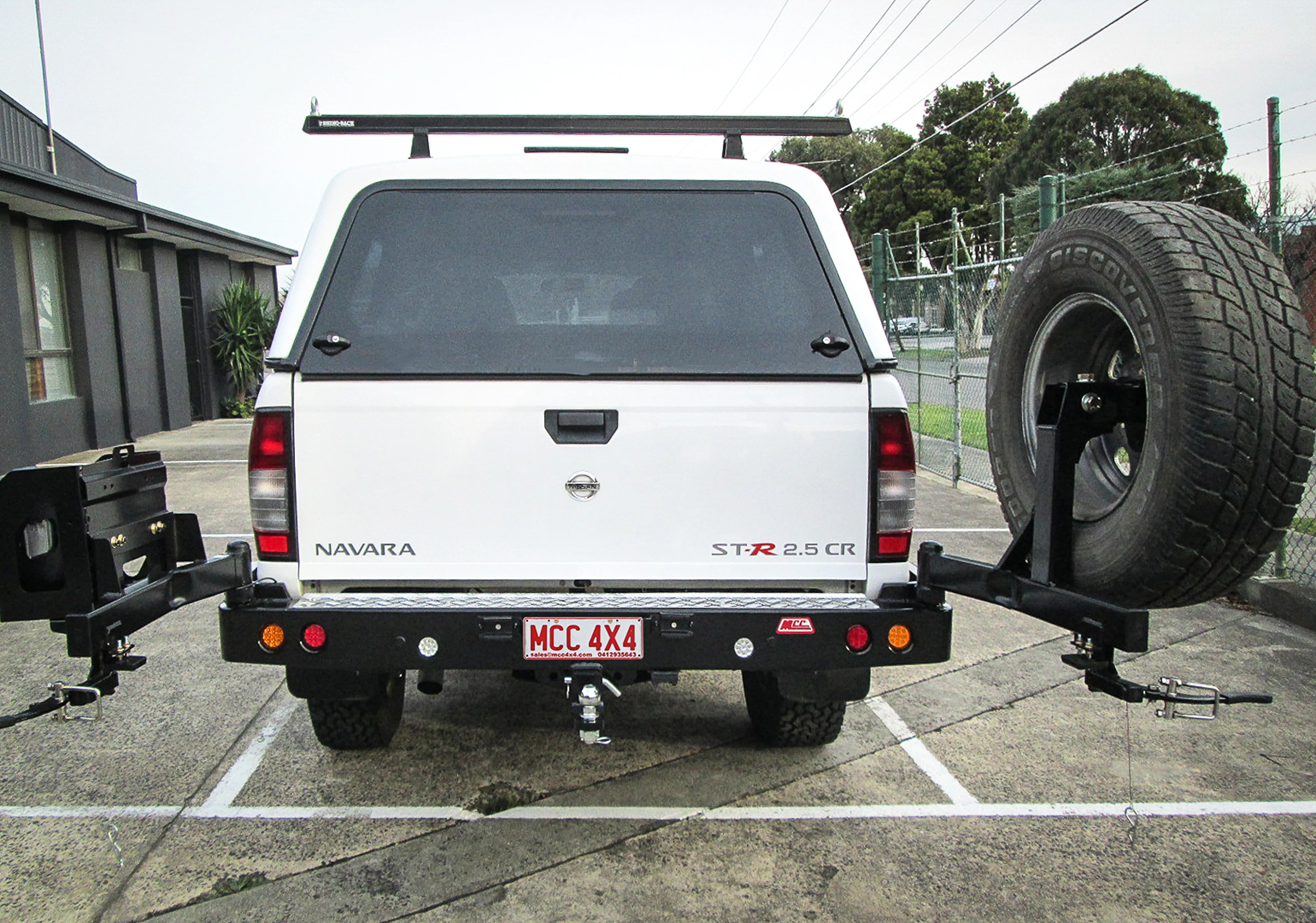 Navara D22 1997-2015 022-02 Rear Wheel Carrier Single Jerry Can Holder Package - SKU MCC-03008-202PK2 - Image 6